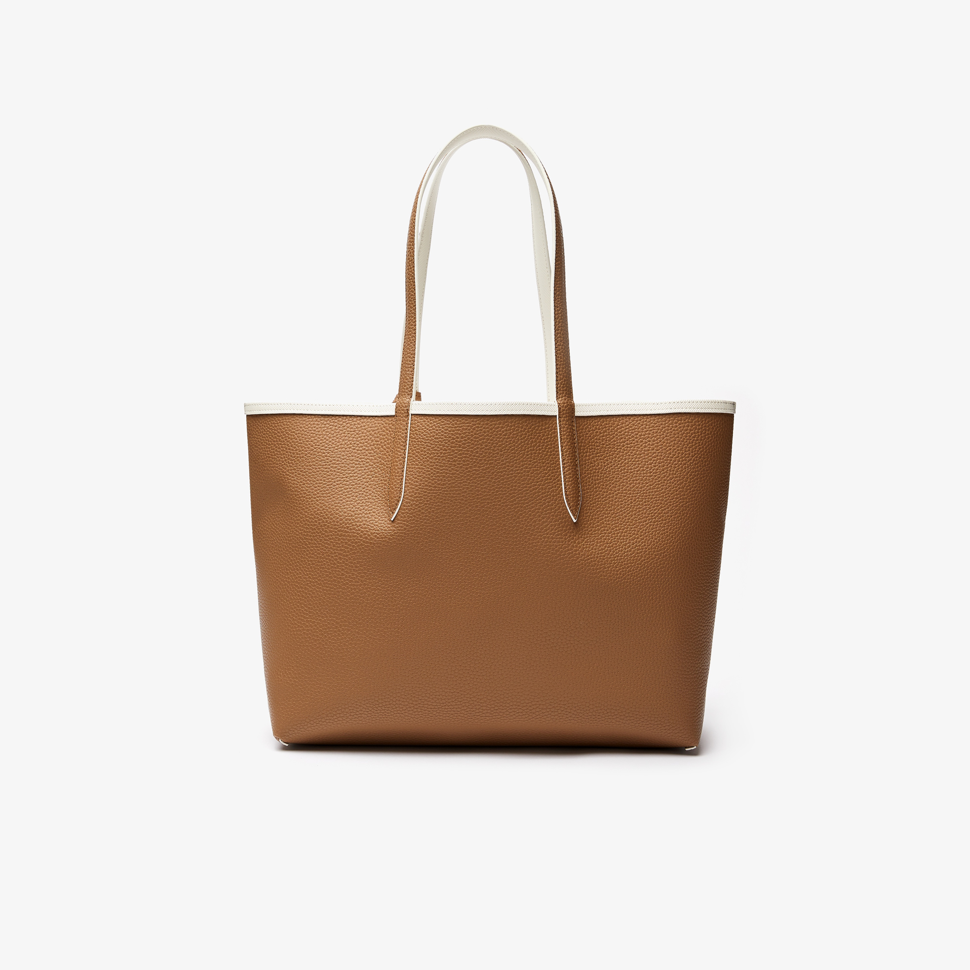 Lacoste Anna Beyaz - Kahverengi Çift Taraflı Çanta