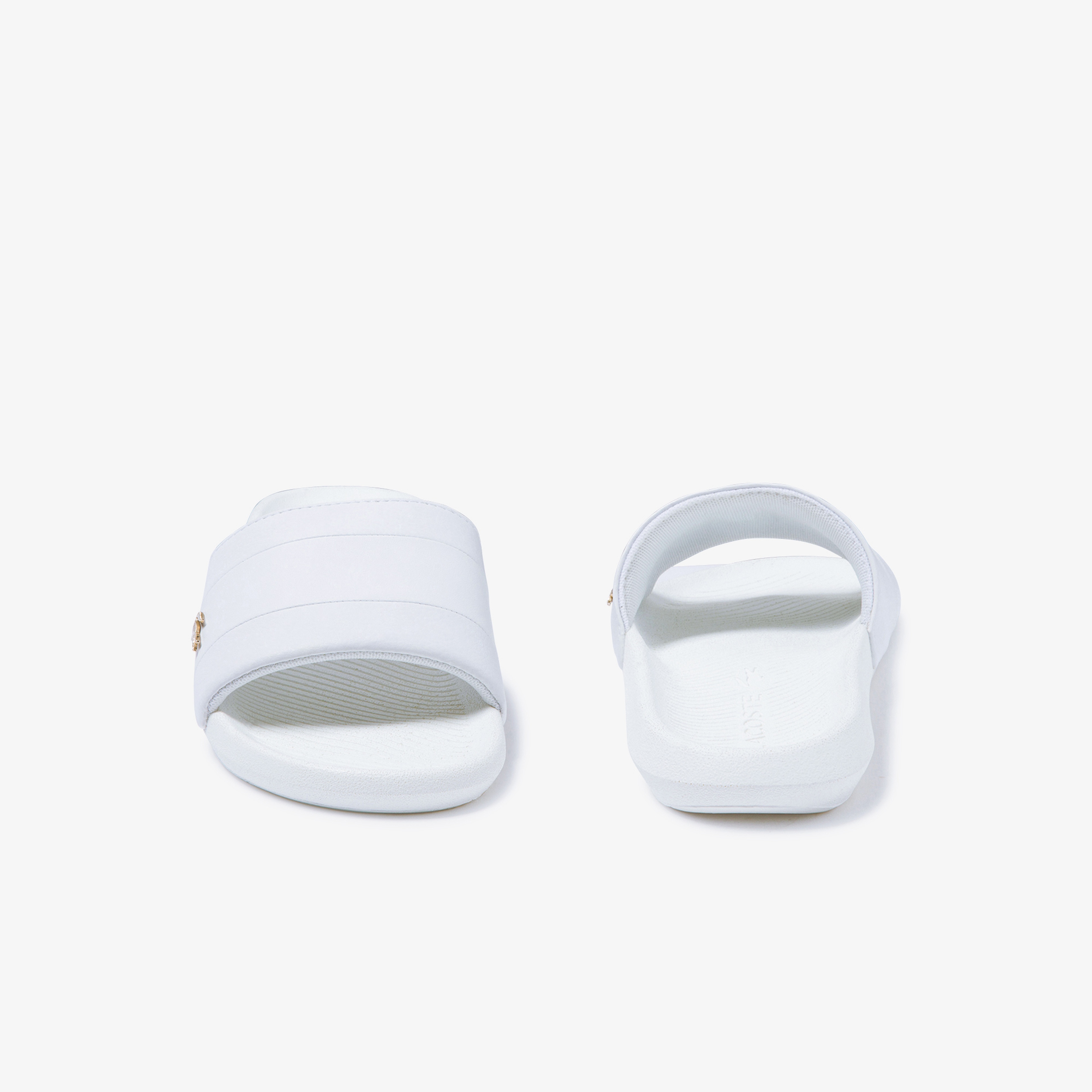 Lacoste Croco Slide  Kadın Beyaz Terlik