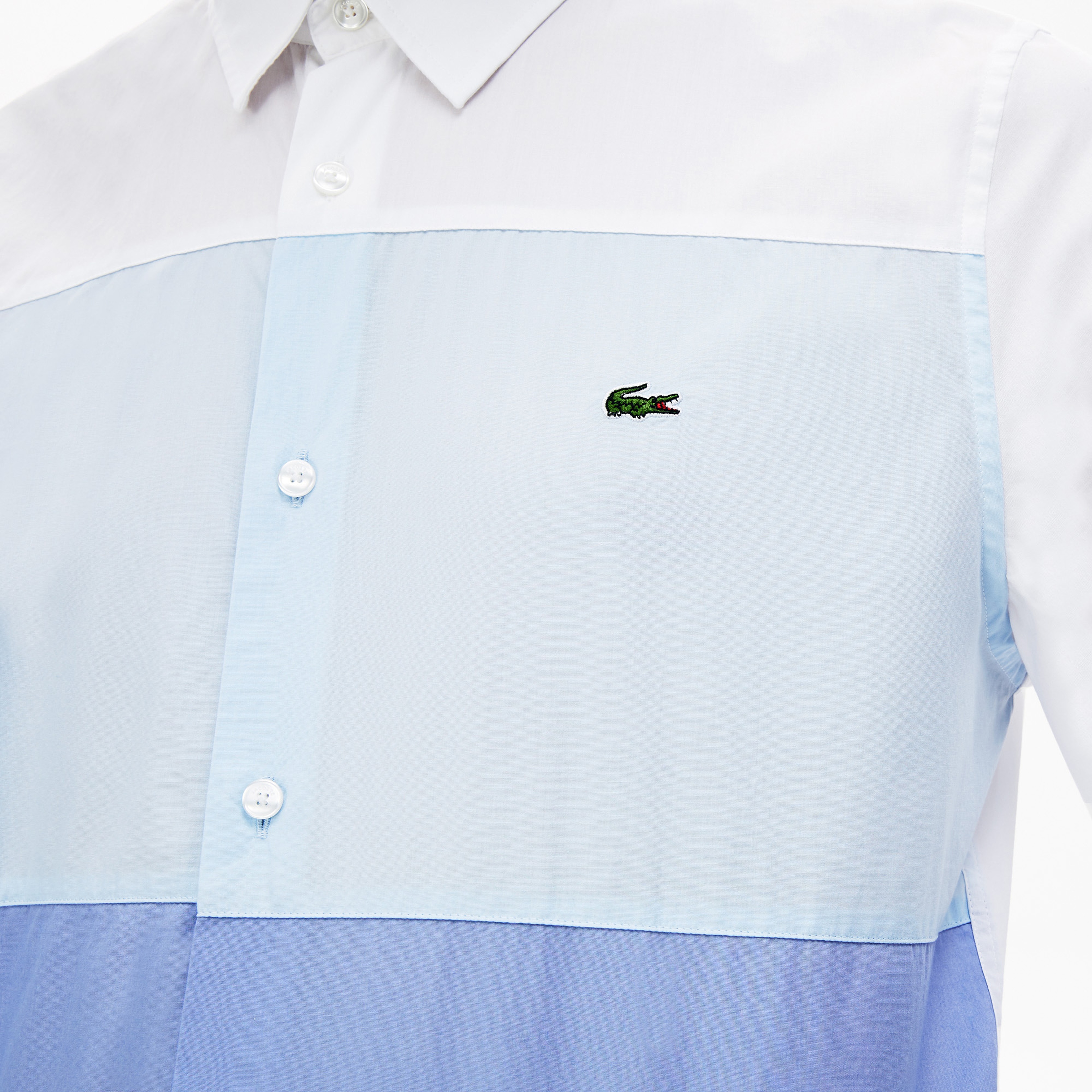 Lacoste Erkek Regular Fit Düğmeli Yaka Blok Desenli Renkli Gömlek