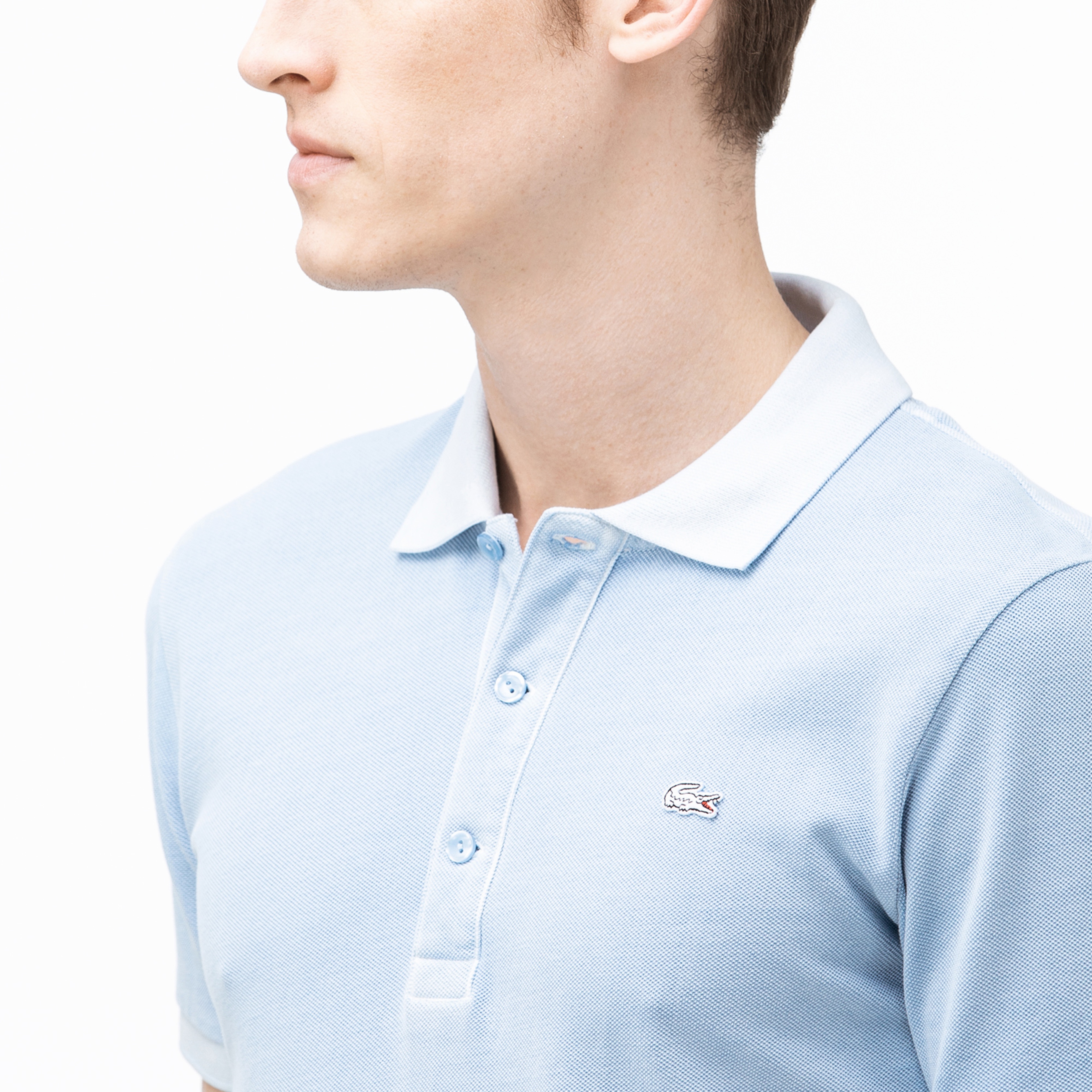 Lacoste Erkek Slim Fit Açık Mavi Polo