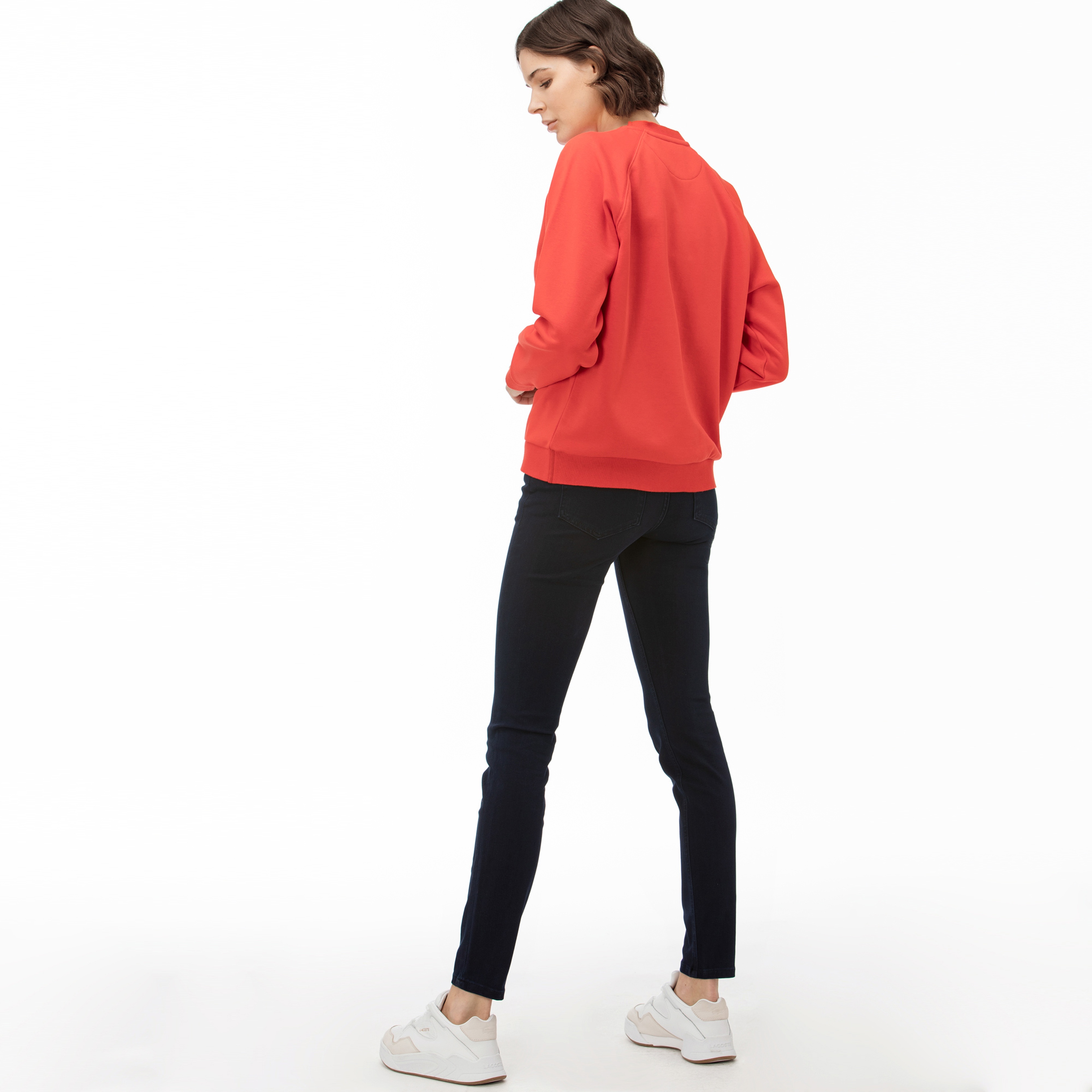 Lacoste Kadın Slim Fit Lacivert Pantolon