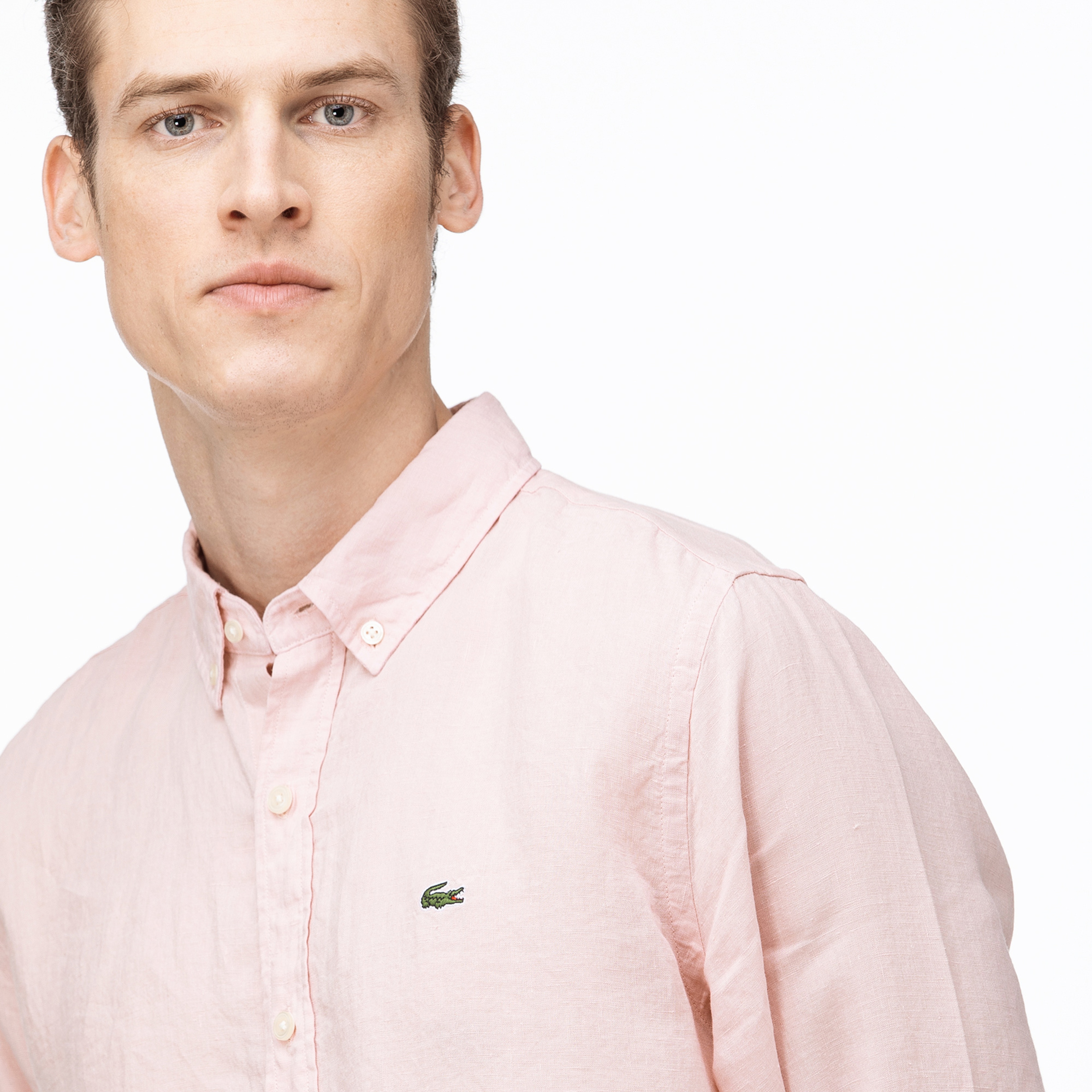 Lacoste Men's Regular Fit Linen Shirt