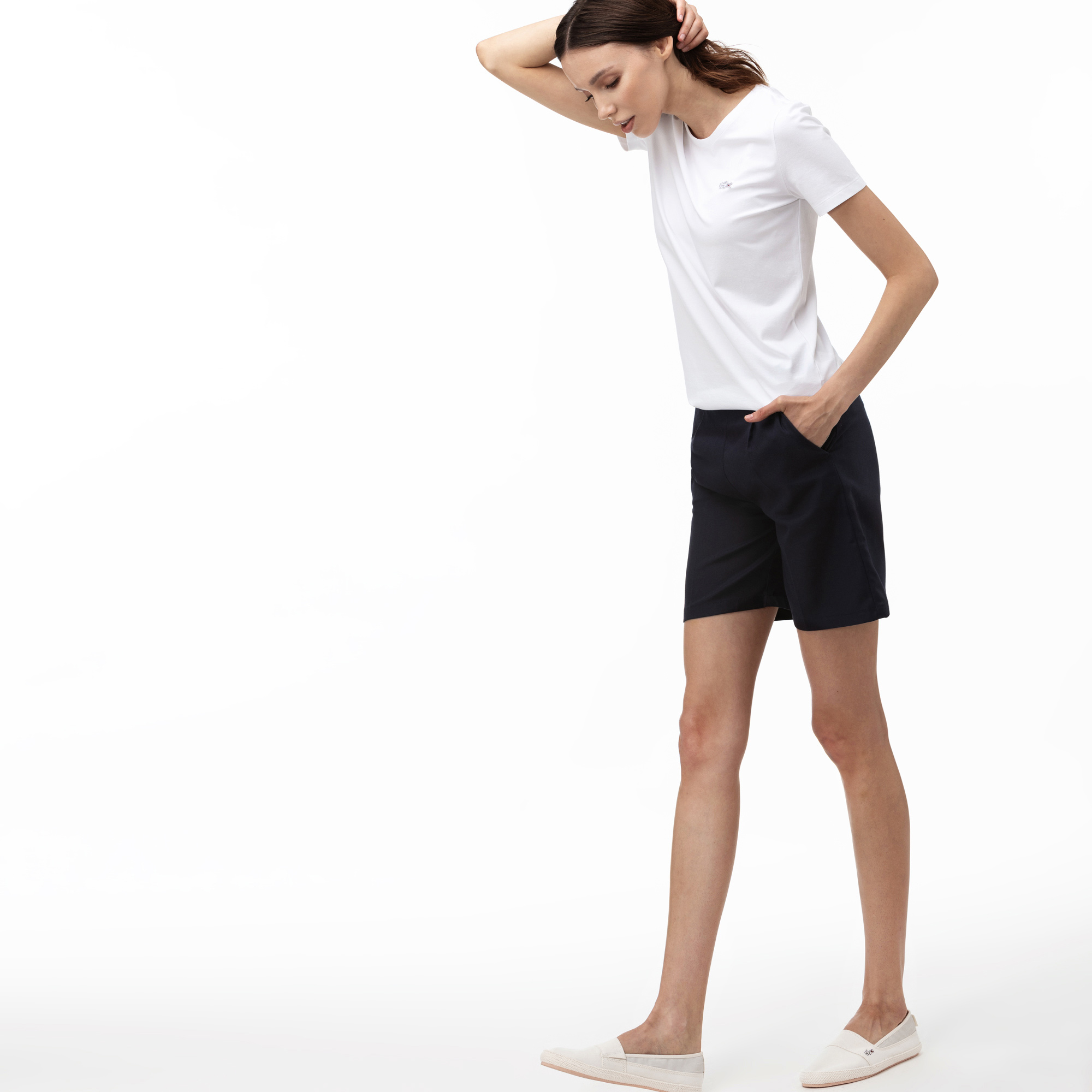 Lacoste Kadın Lacivert Şort