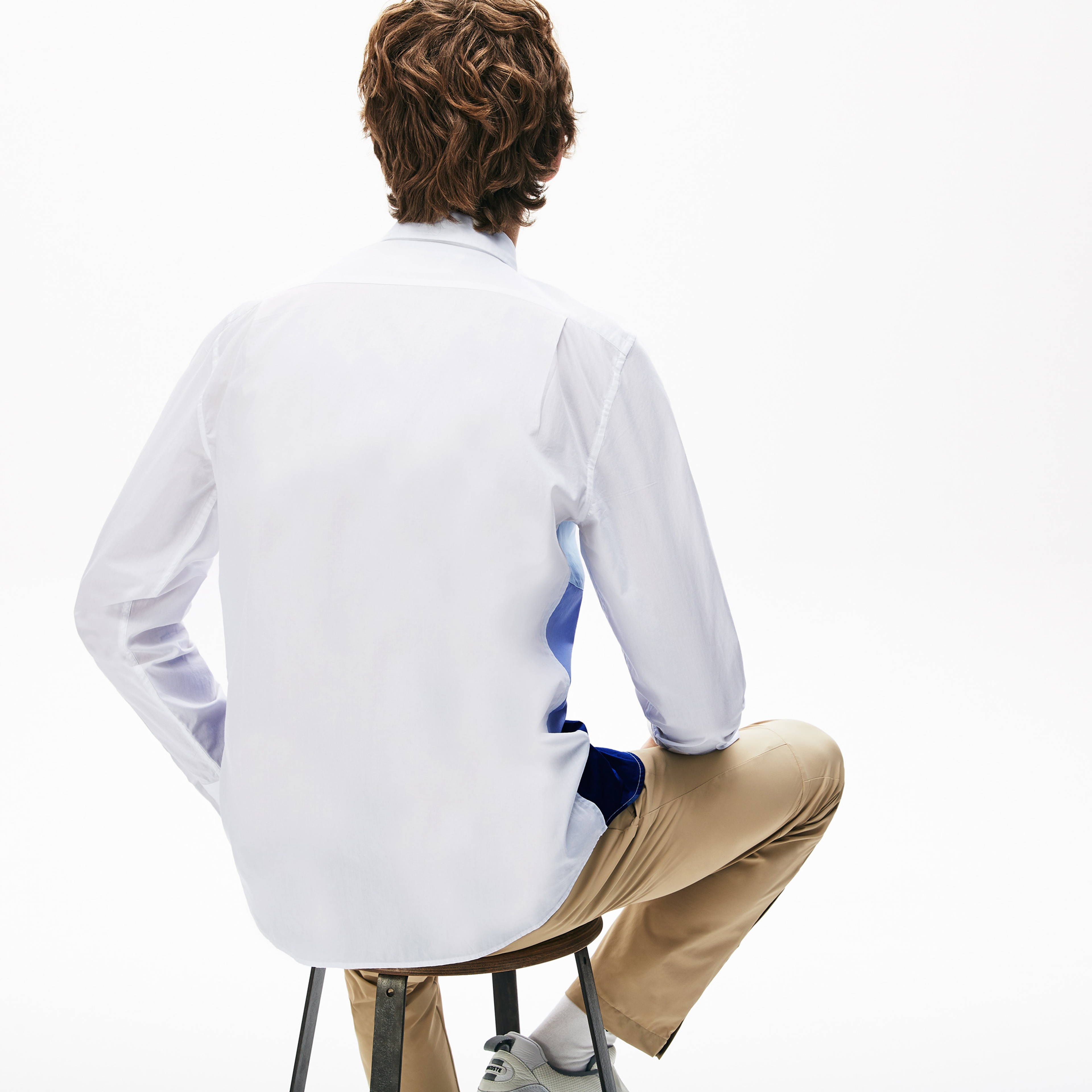 Lacoste Erkek Regular Fit Düğmeli Yaka Blok Desenli Renkli Gömlek