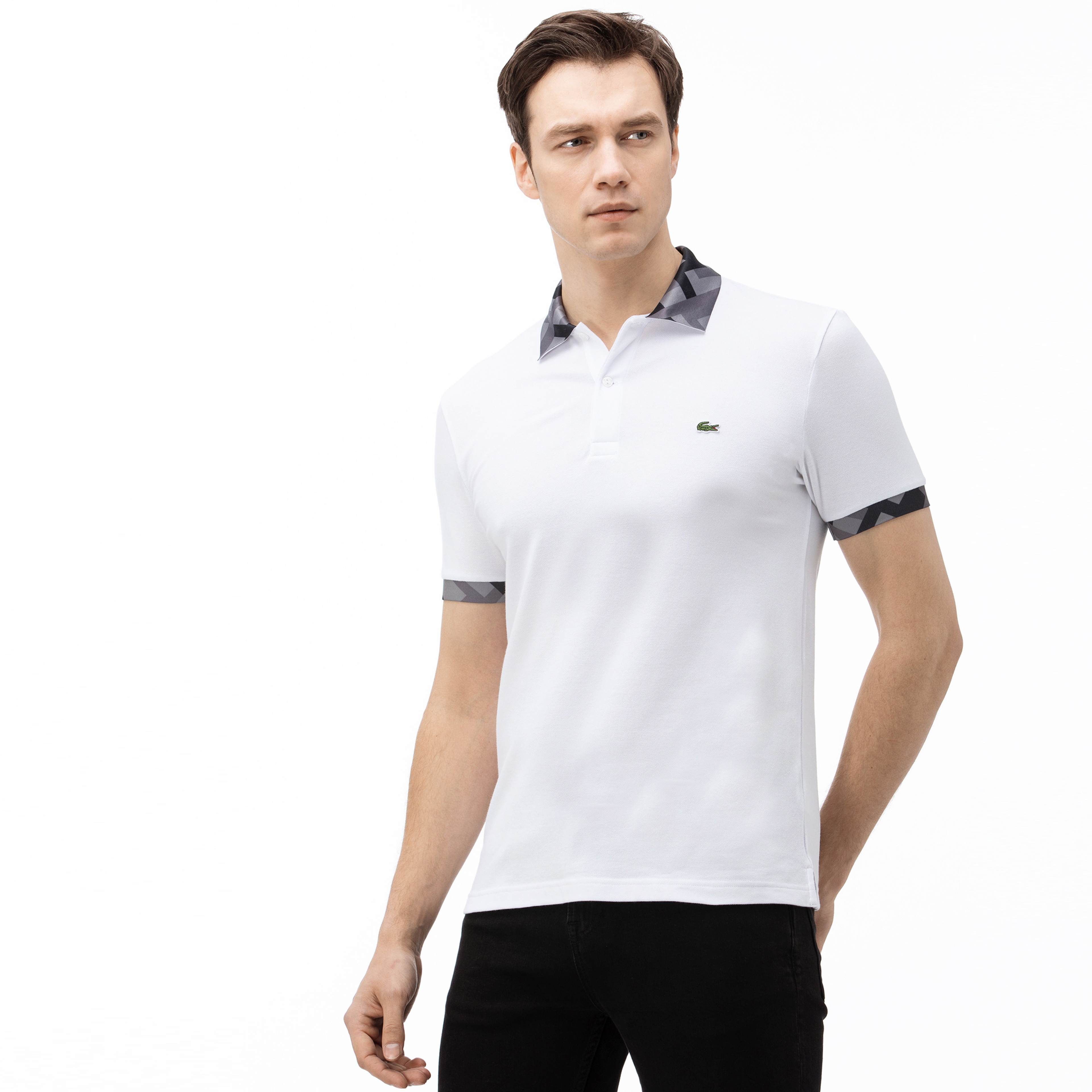 Lacoste Erkek Slim Fit Beyaz Polo