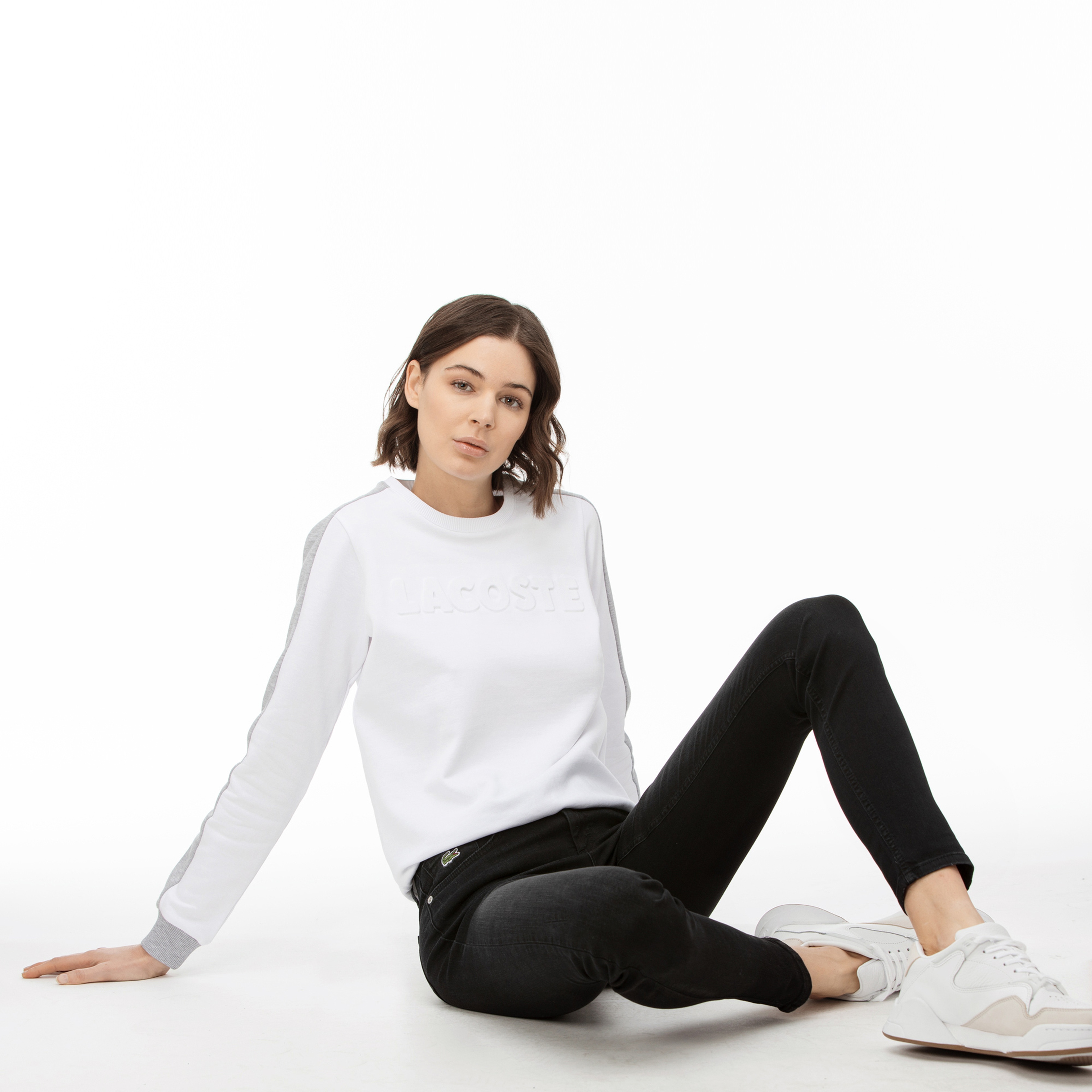 Lacoste Kadın Slim Fit Siyah Jean