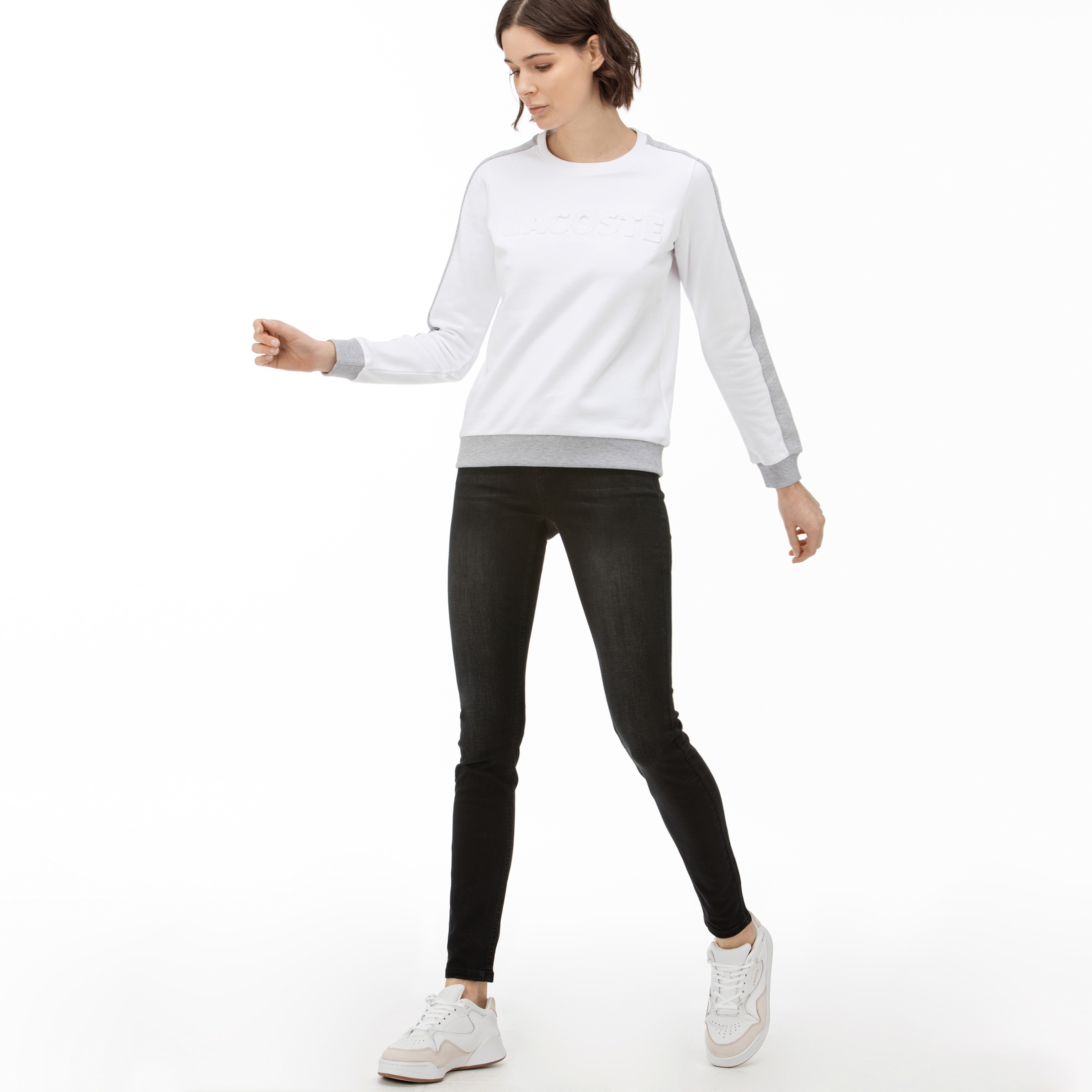 Lacoste Kadın Slim Fit Siyah Jean