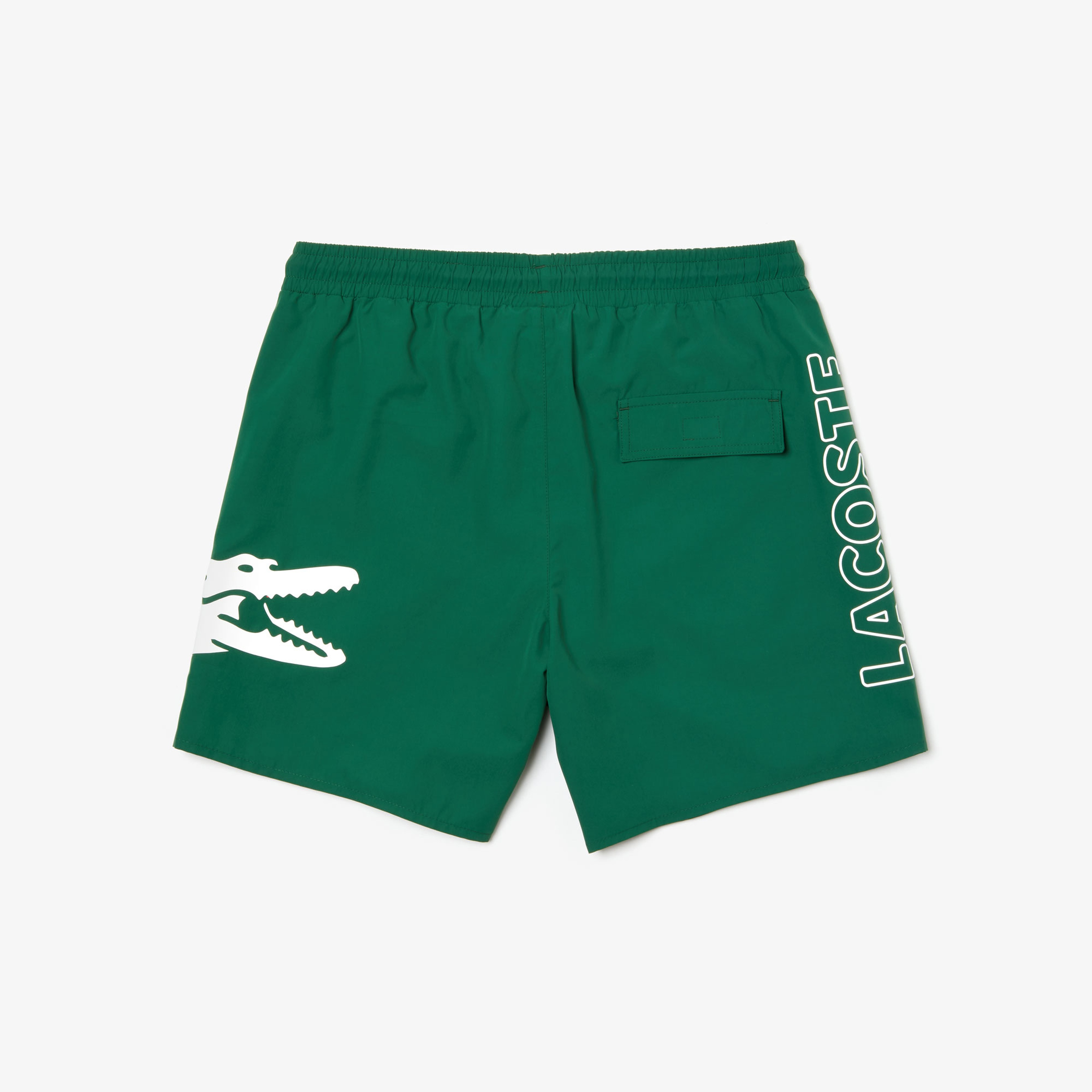 Lacoste Erkek Baskılı Yeşil Deniz Şortu