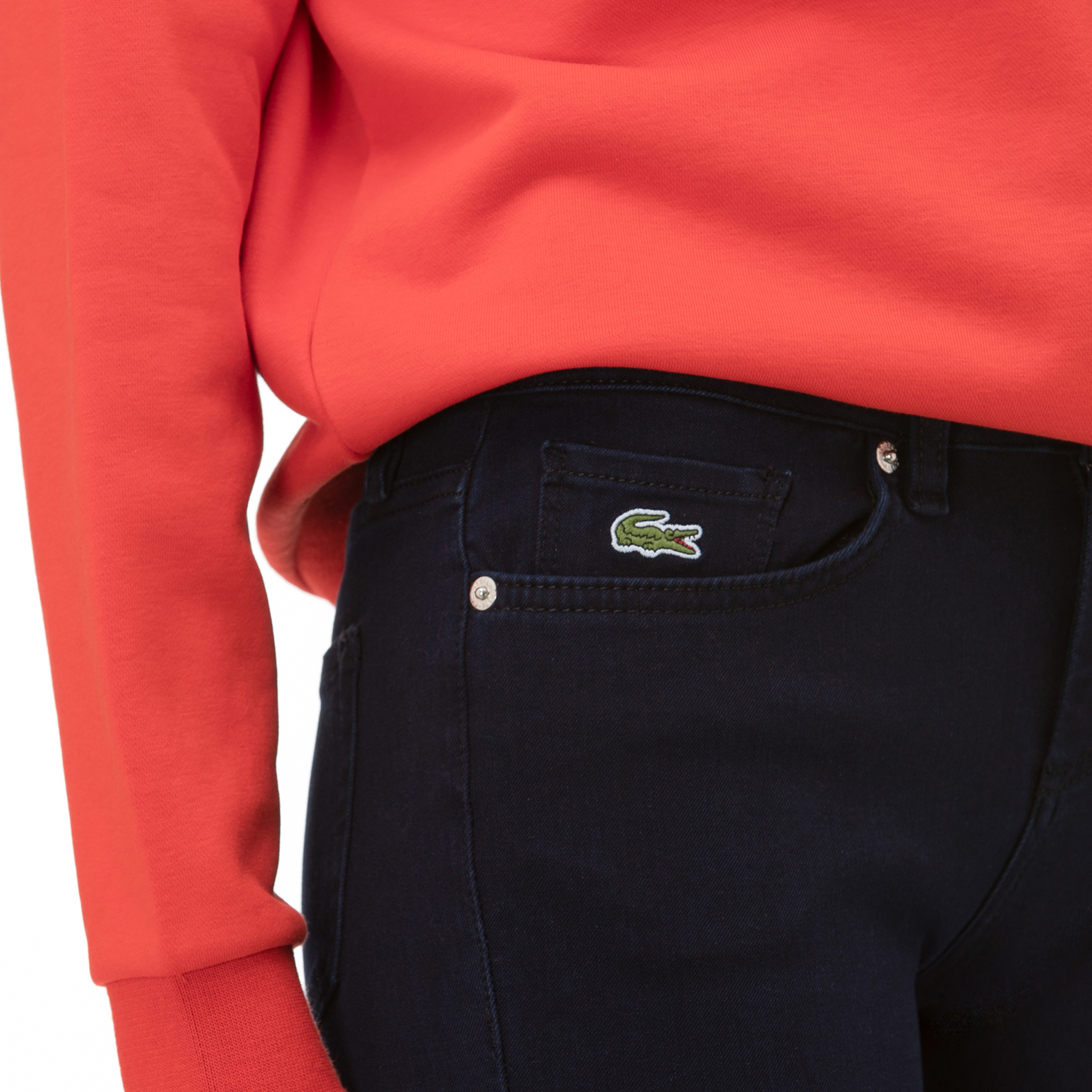Lacoste Kadın Slim Fit Lacivert Pantolon
