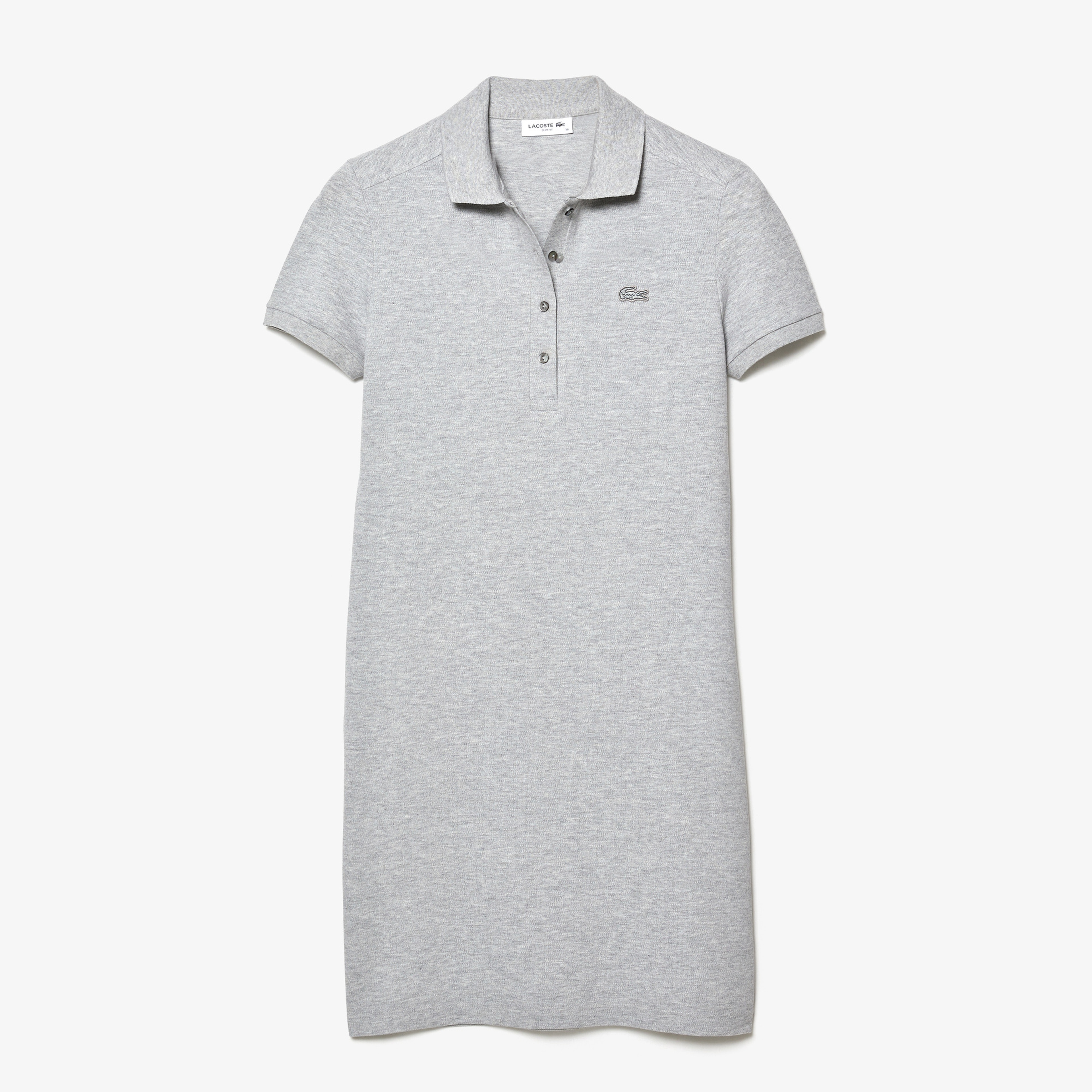 Lacoste Kadın Gri Polo Yaka Elbise