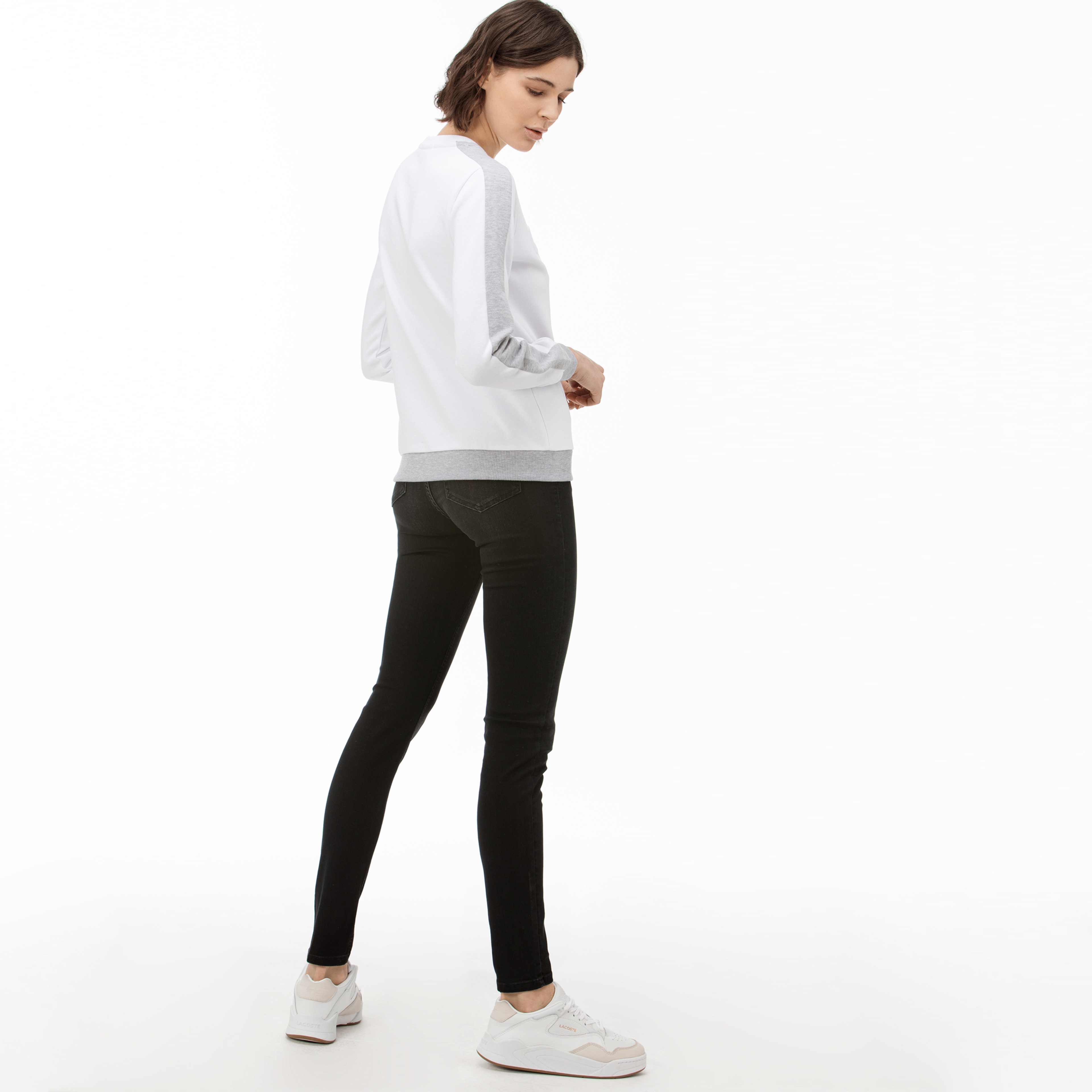 Lacoste Kadın Slim Fit Siyah Jean