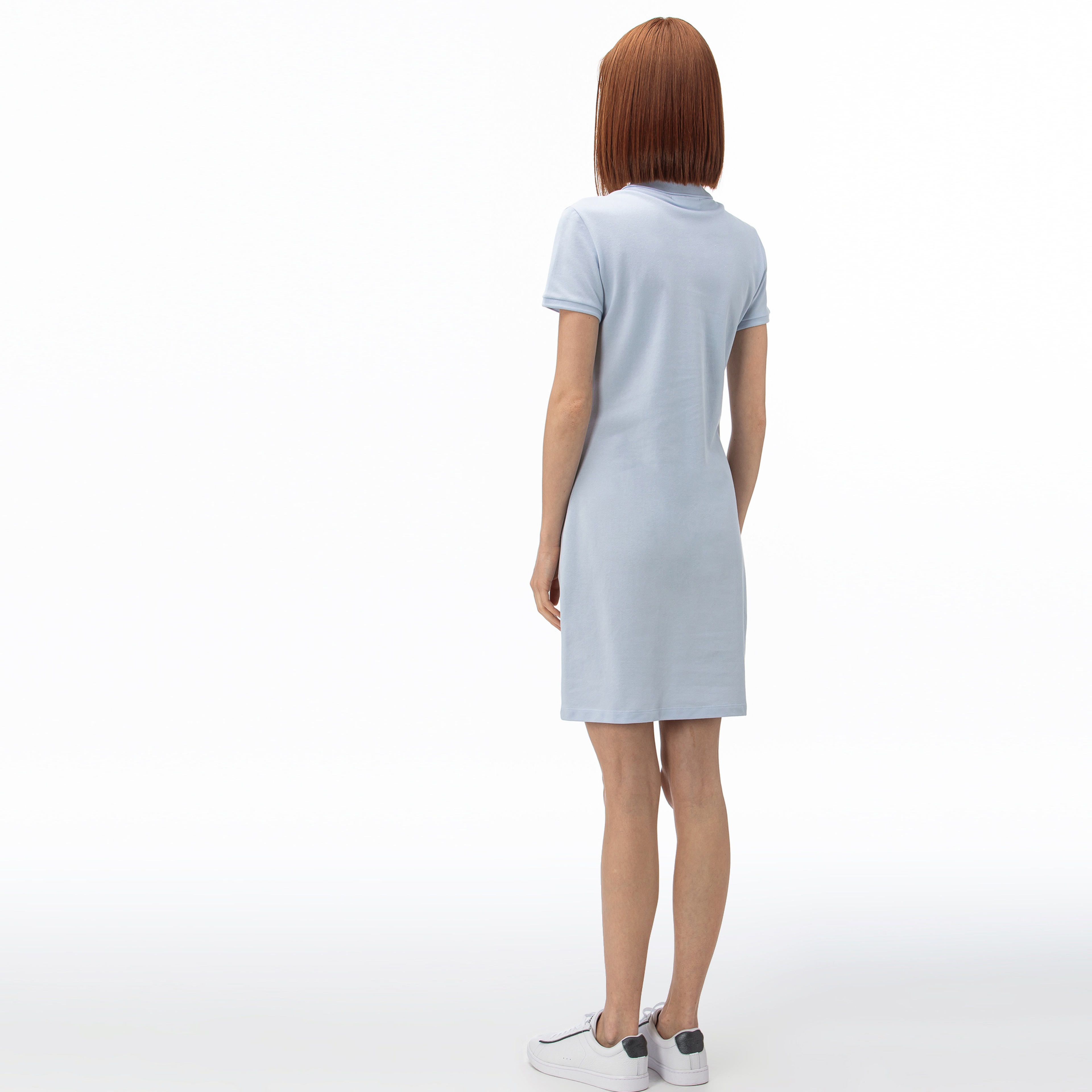 Lacoste Kadın Açık Mavi Polo Yaka Elbise