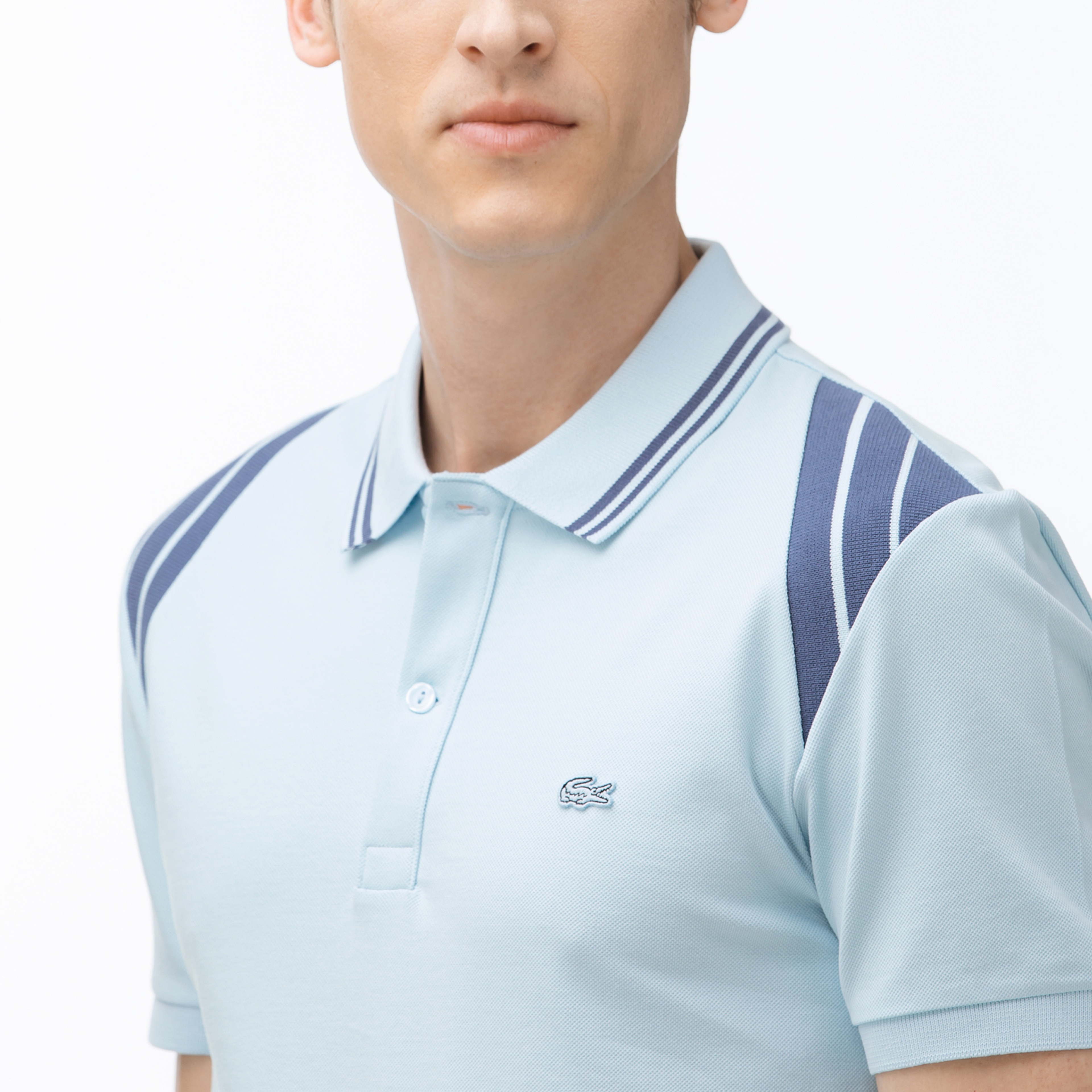Lacoste Erkek Slim Fit Açık Mavi Polo