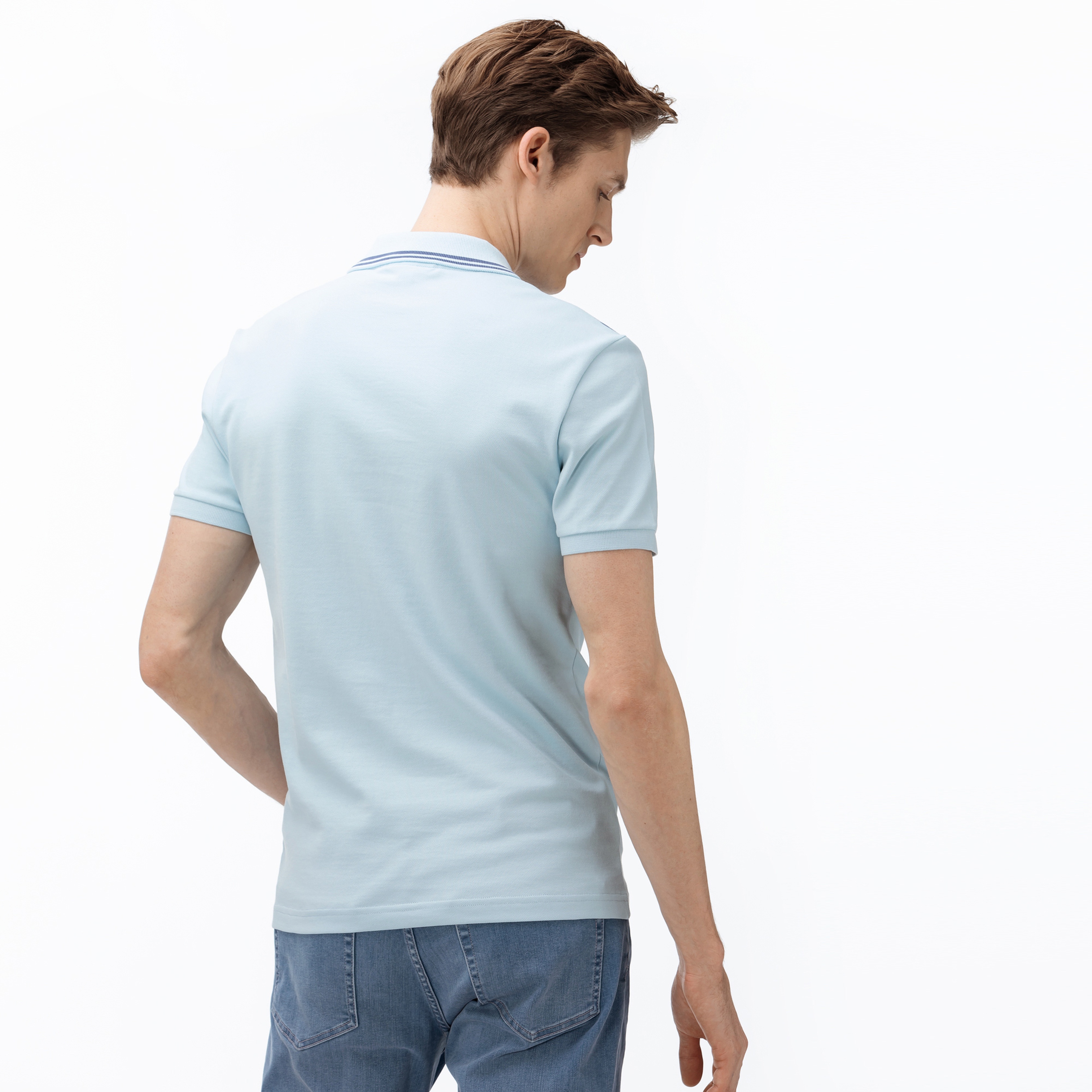Lacoste Erkek Slim Fit Açık Mavi Polo
