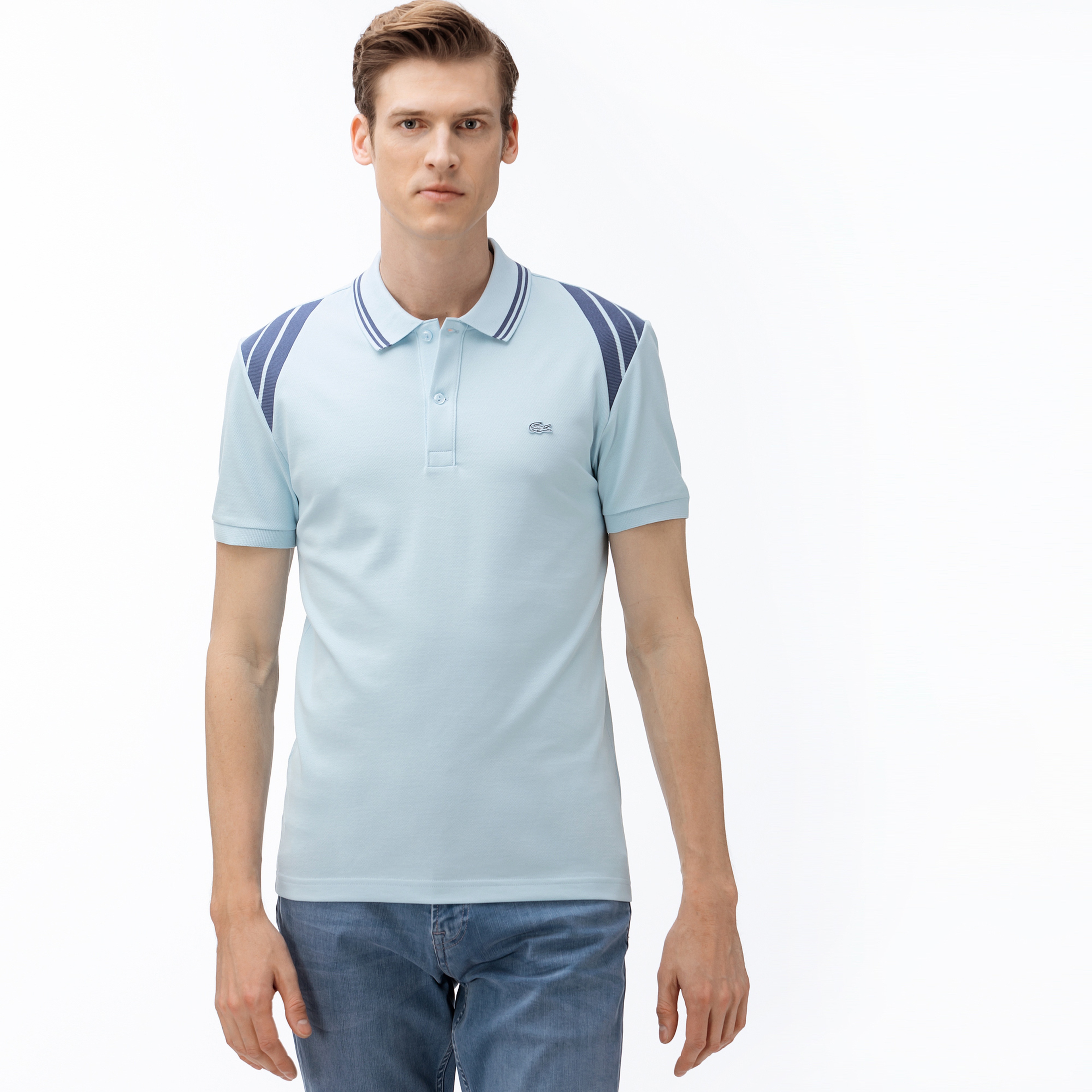 Lacoste Erkek Slim Fit Açık Mavi Polo
