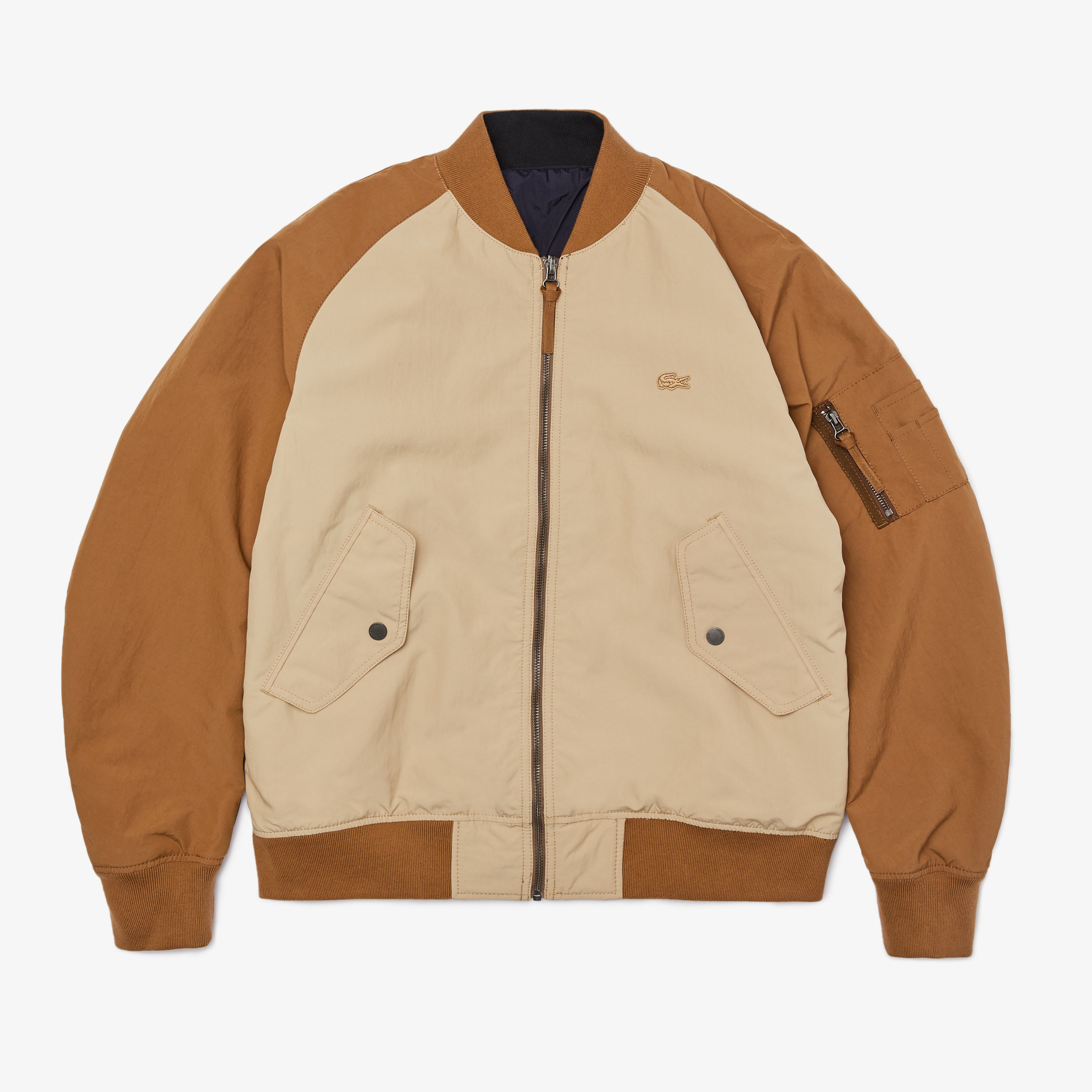 Lacoste Erkek Bej - Lacivert Çift Taraflı Ceket