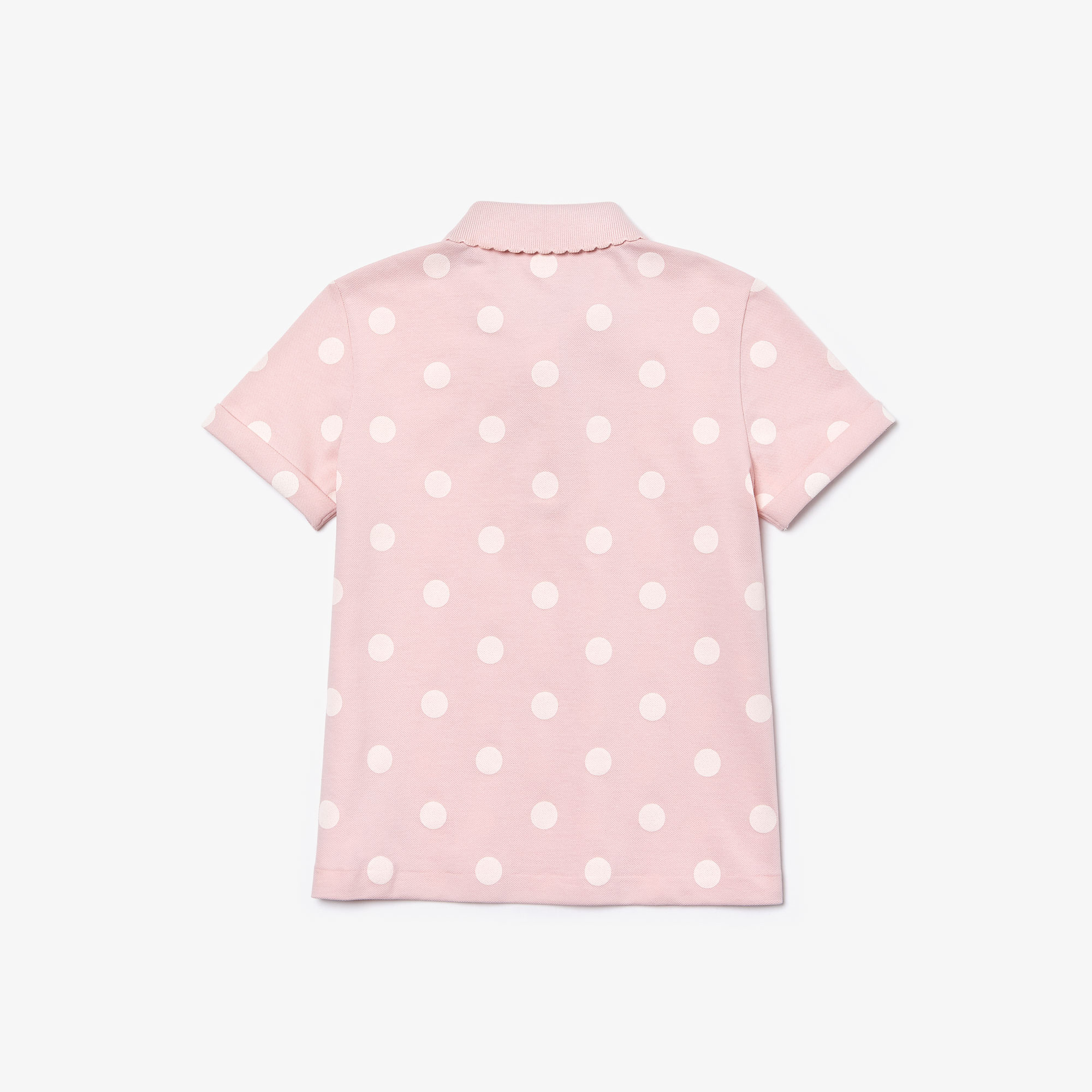 Lacoste Çocuk Desenli Pembe Polo