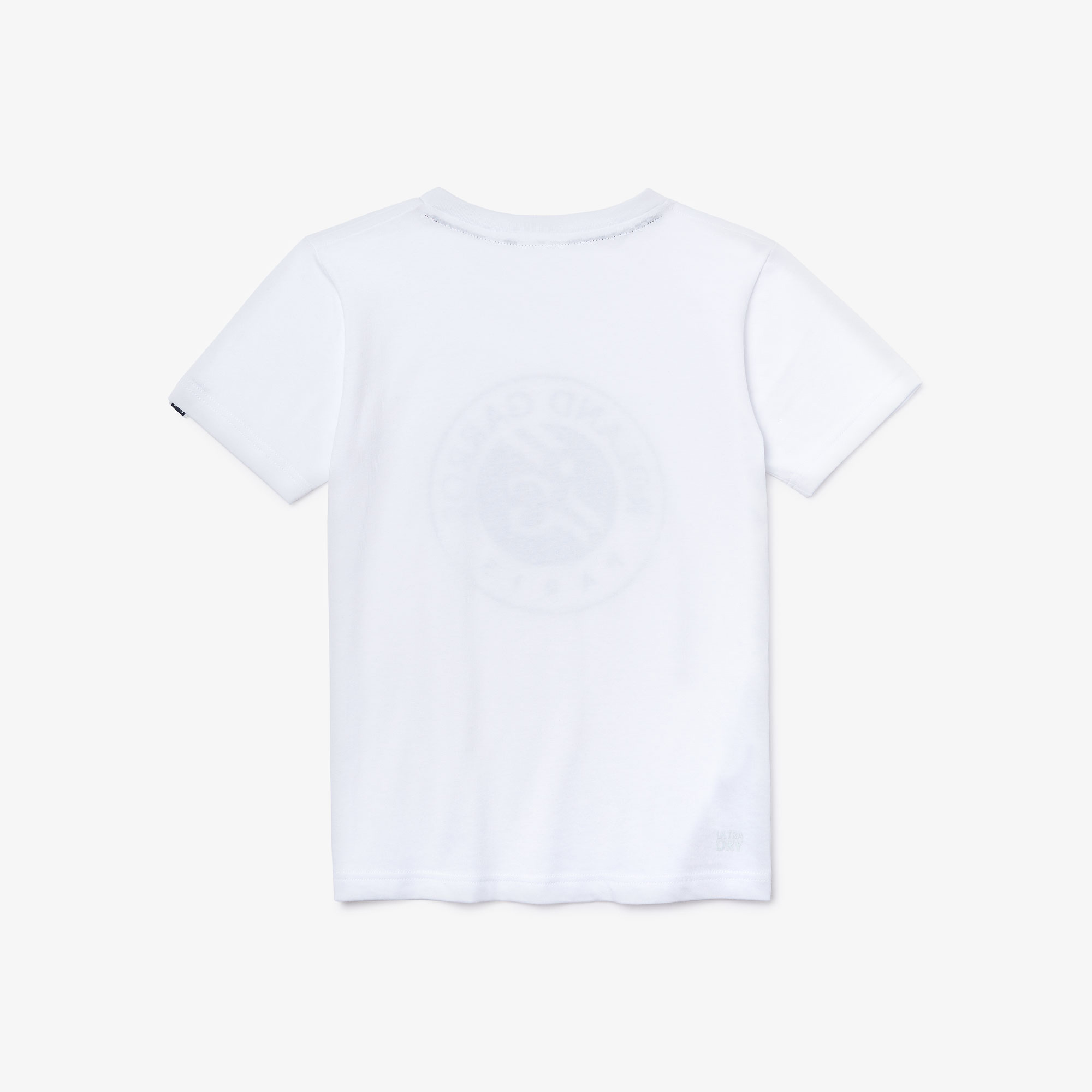 Lacoste Sport Çocuk Bisiklet Yaka Baskılı Beyaz T-Shirt