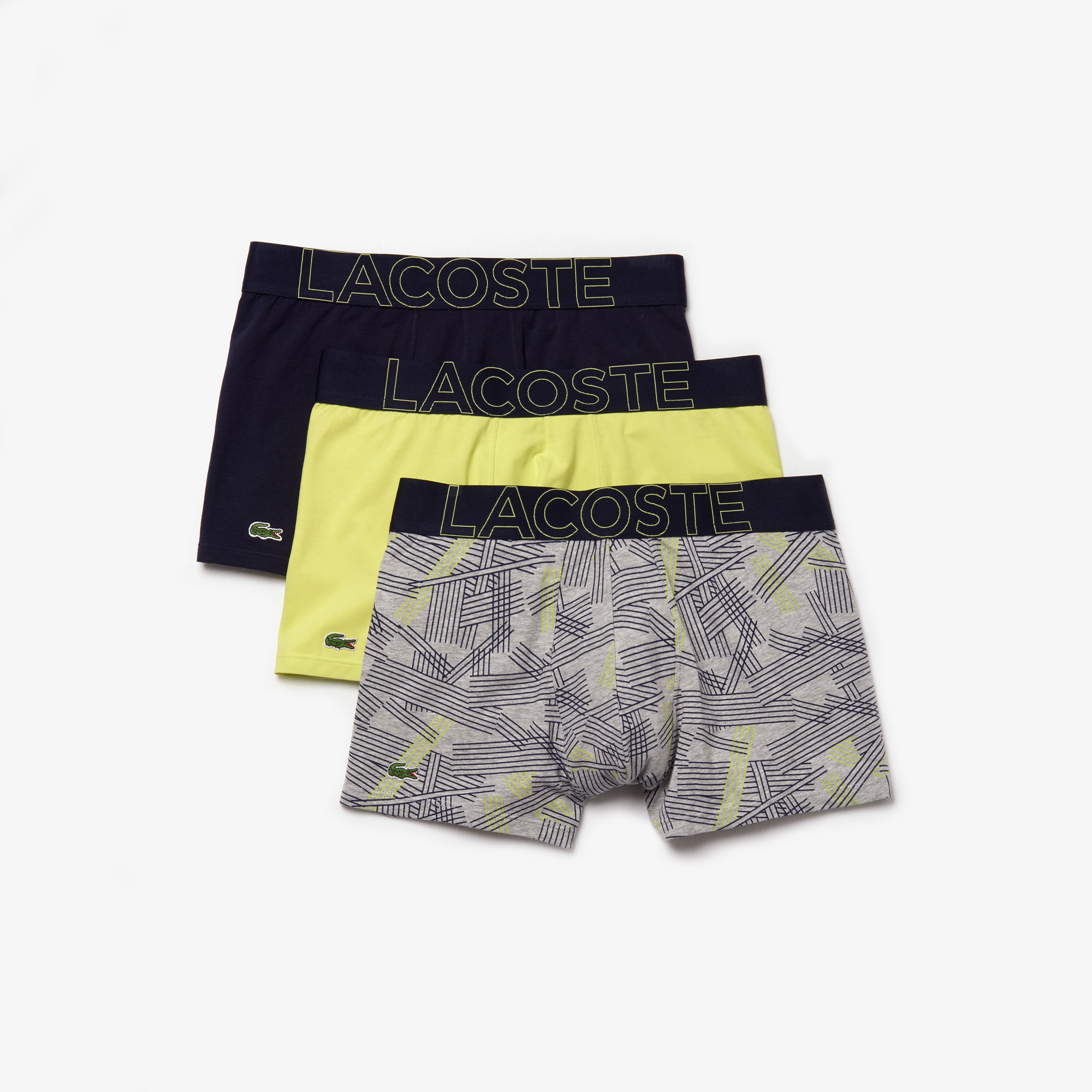 Lacoste Erkek Desenli Renkli Boxer