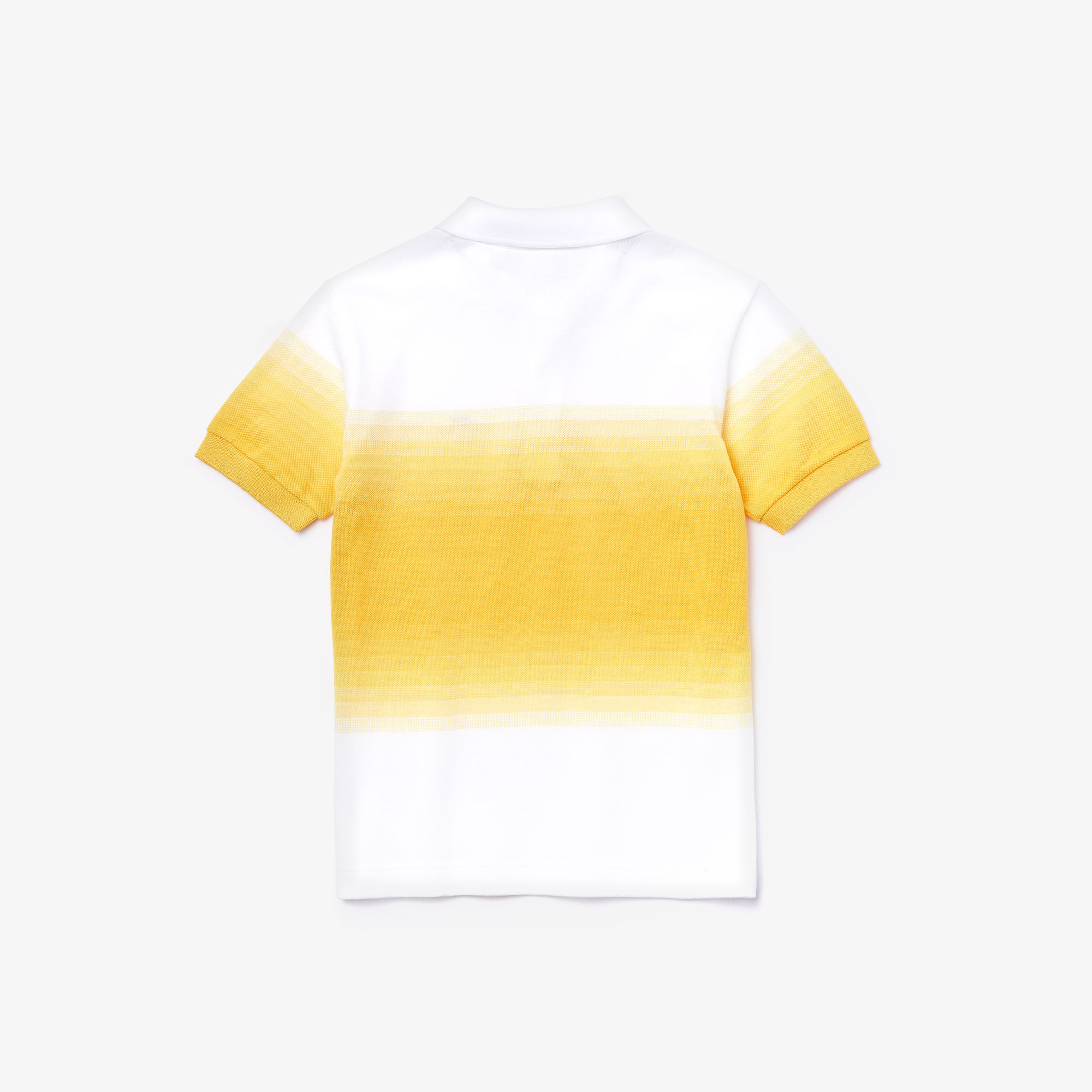 Lacoste Çocuk Blok Desenli Beyaz - Sarı Polo
