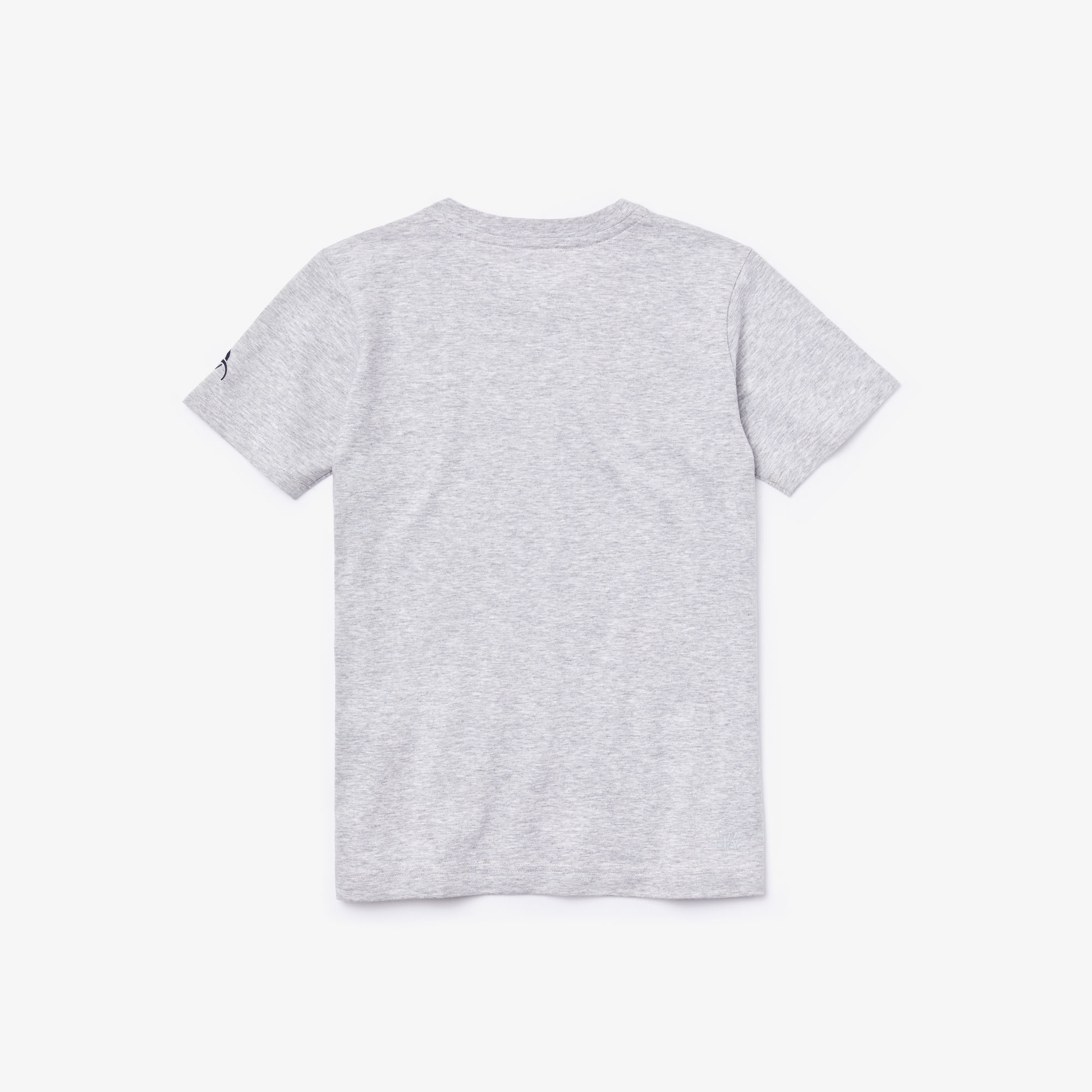 Lacoste Sport Çocuk Bisiklet Yaka Timsah Baskılı Gri T-Shirt