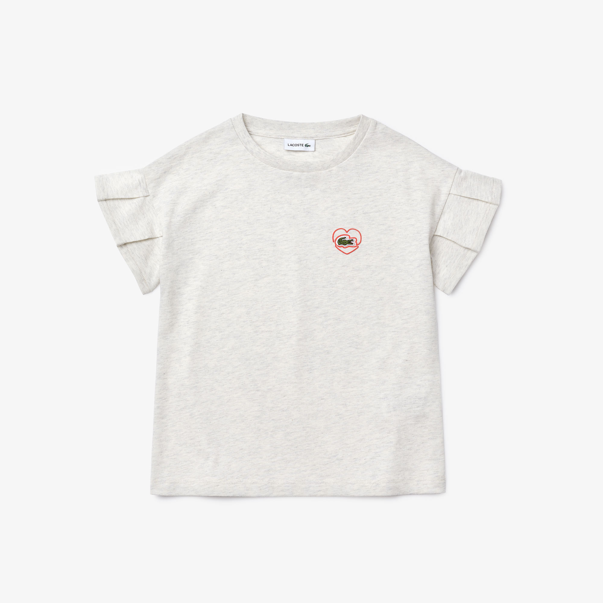 Lacoste Çocuk Bisiklet Yaka Gri T-Shirt