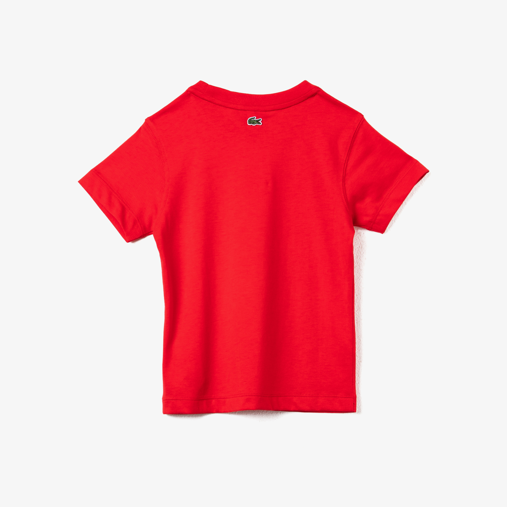 Lacoste Çocuk Bisiklet Yaka Baskılı Kırmızı T-Shirt