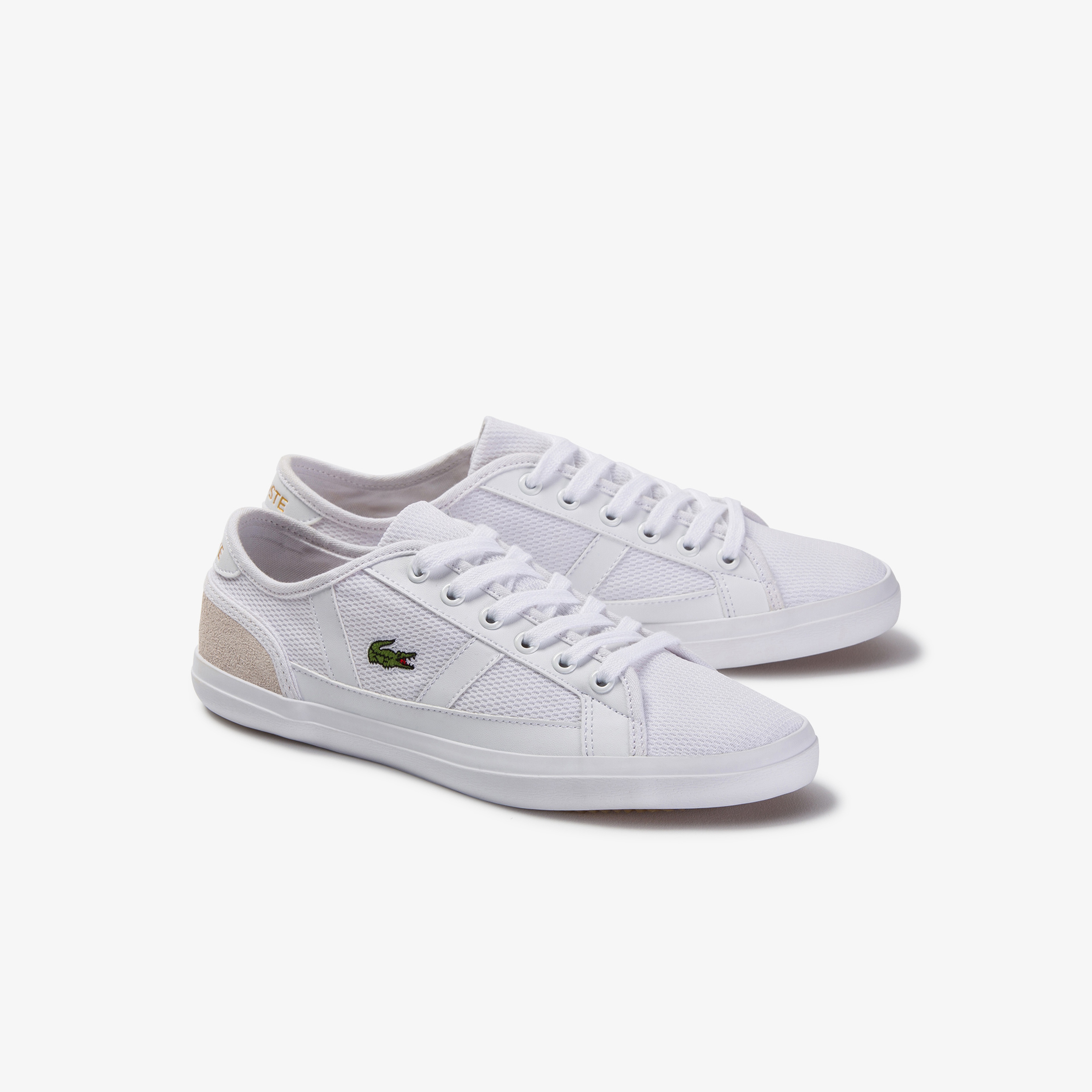Lacoste Sideline Kadın Beyaz File Detaylı Sneaker