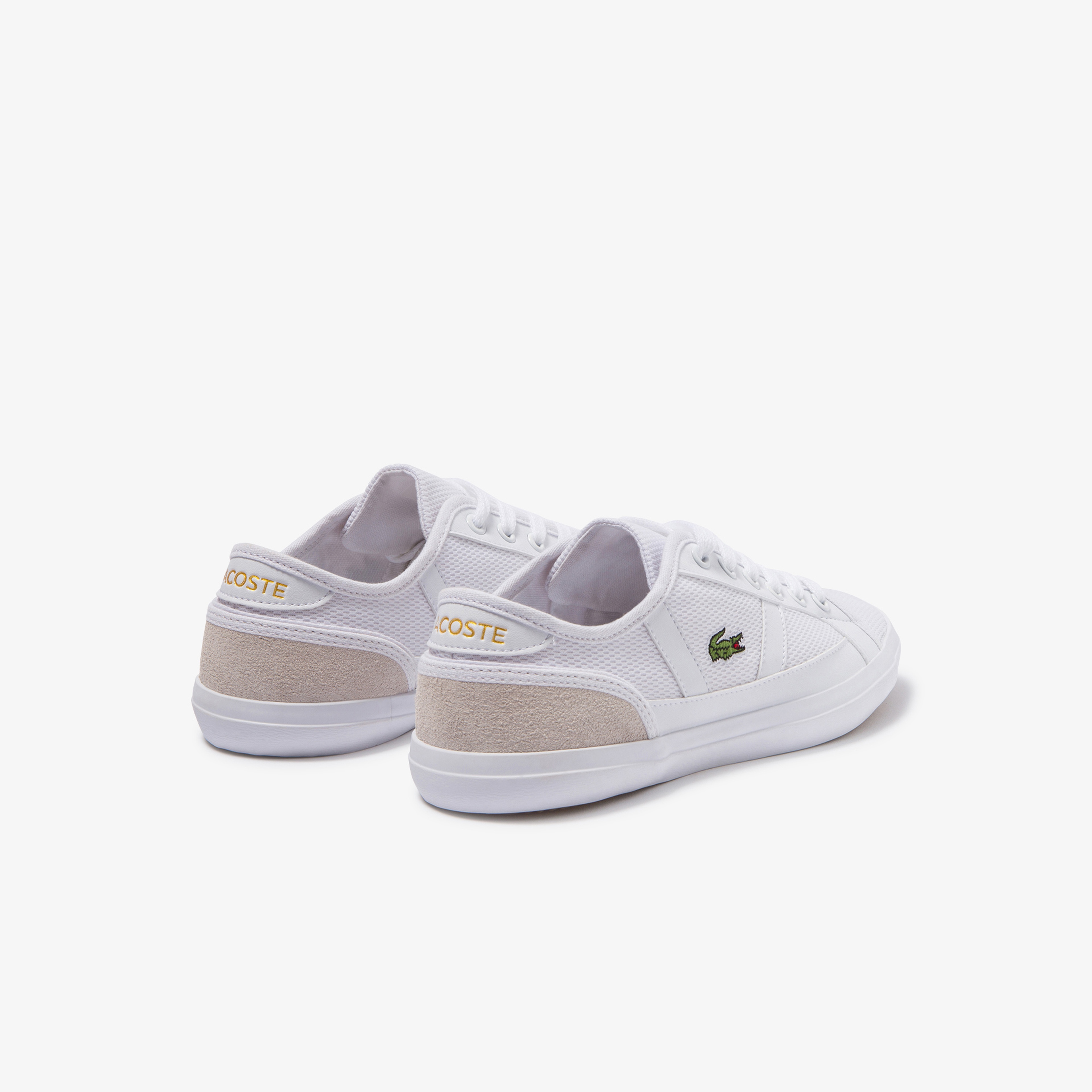 Lacoste Sideline Kadın Beyaz File Detaylı Sneaker