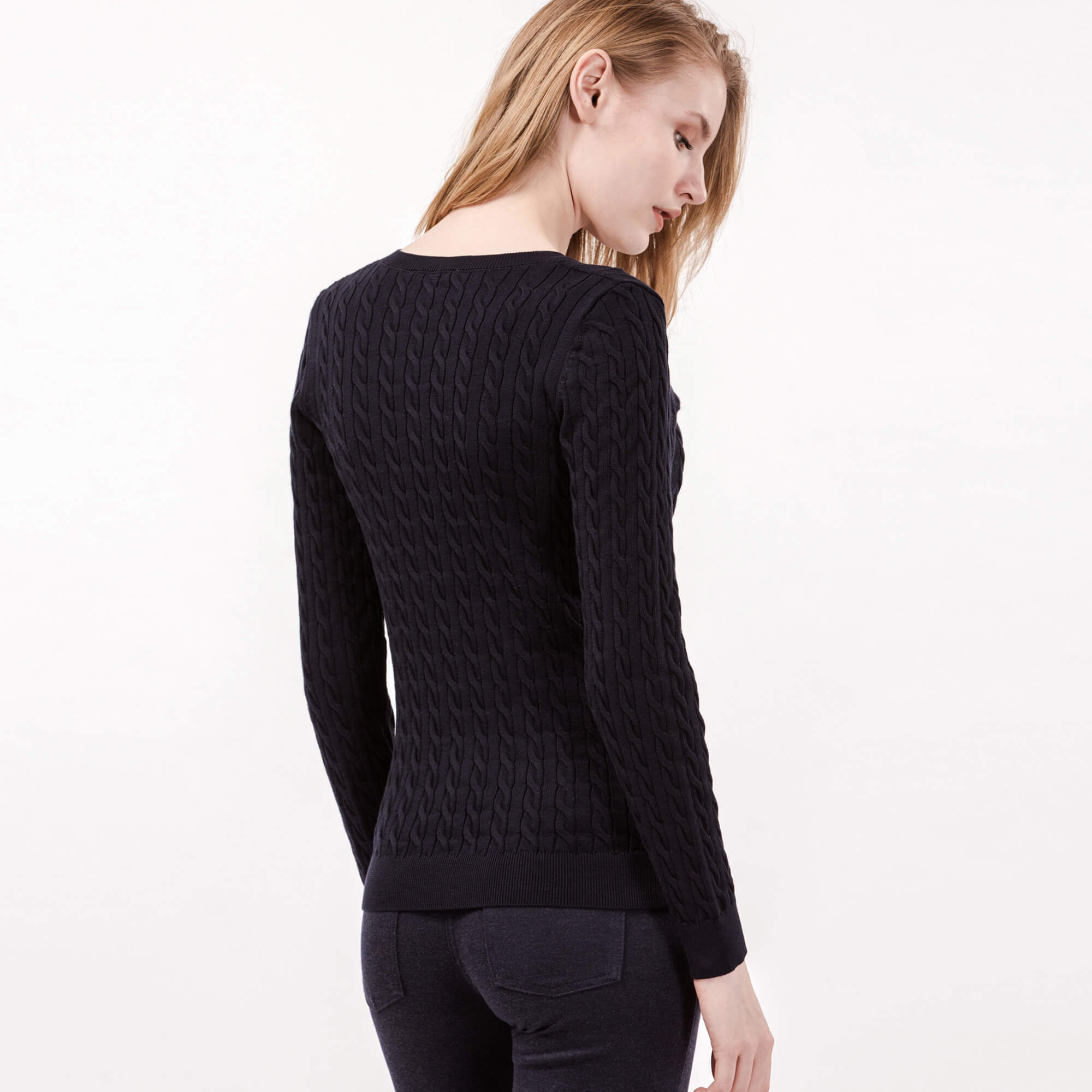 Lacoste Kadın Lacivert Triko