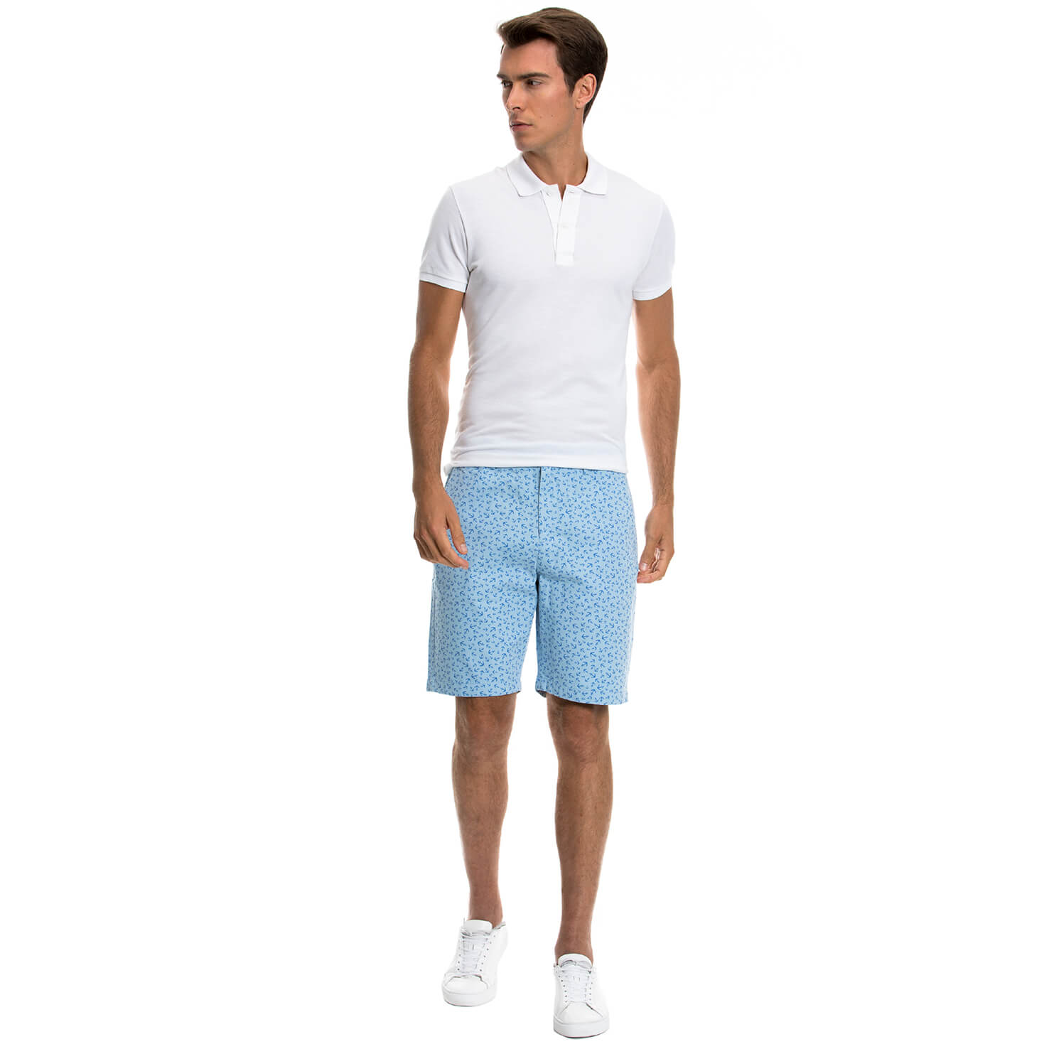 Nautica Regular Fit Mavi Bermuda Şort