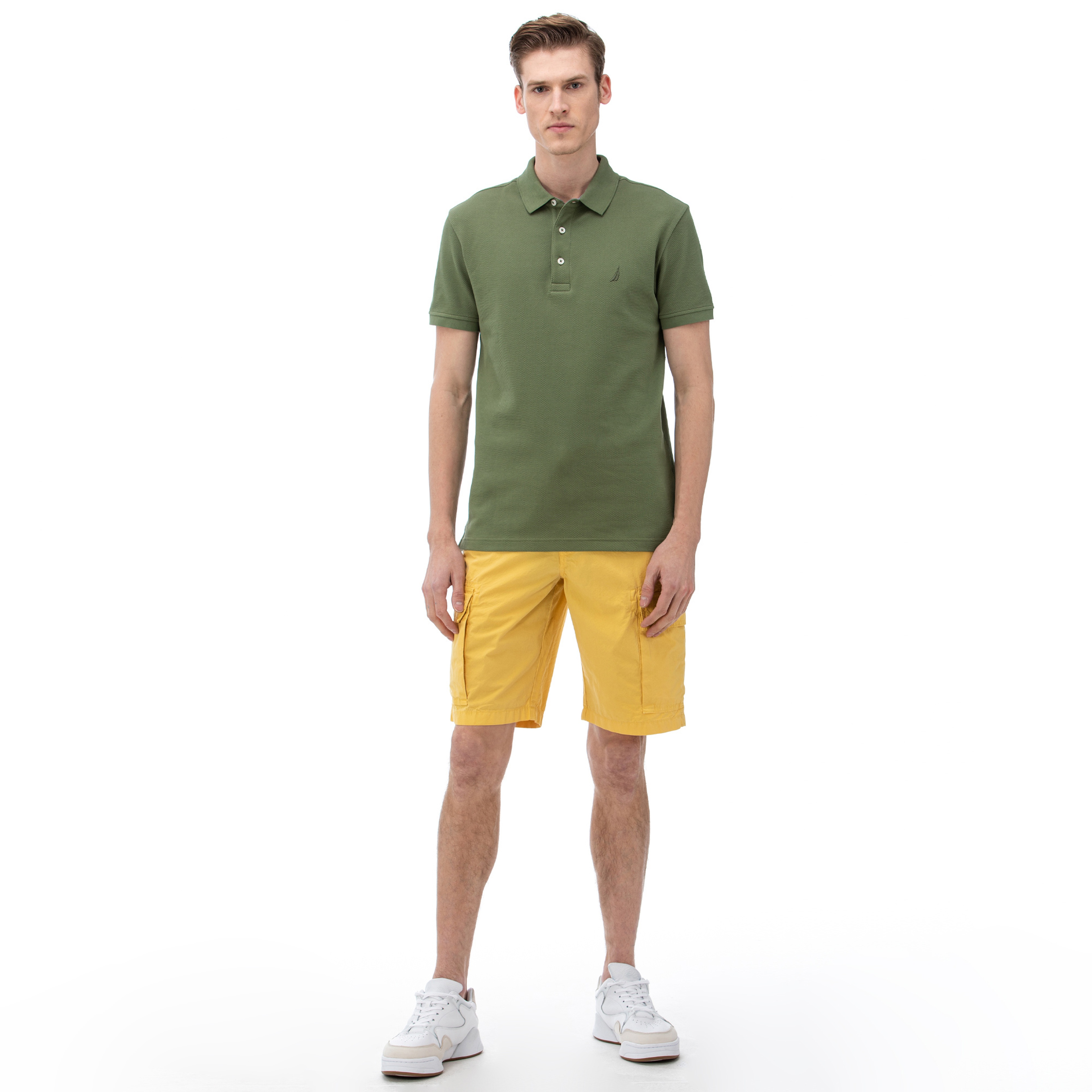 NAUTICA ERKEK SARI KARGO BERMUDA ŞORT