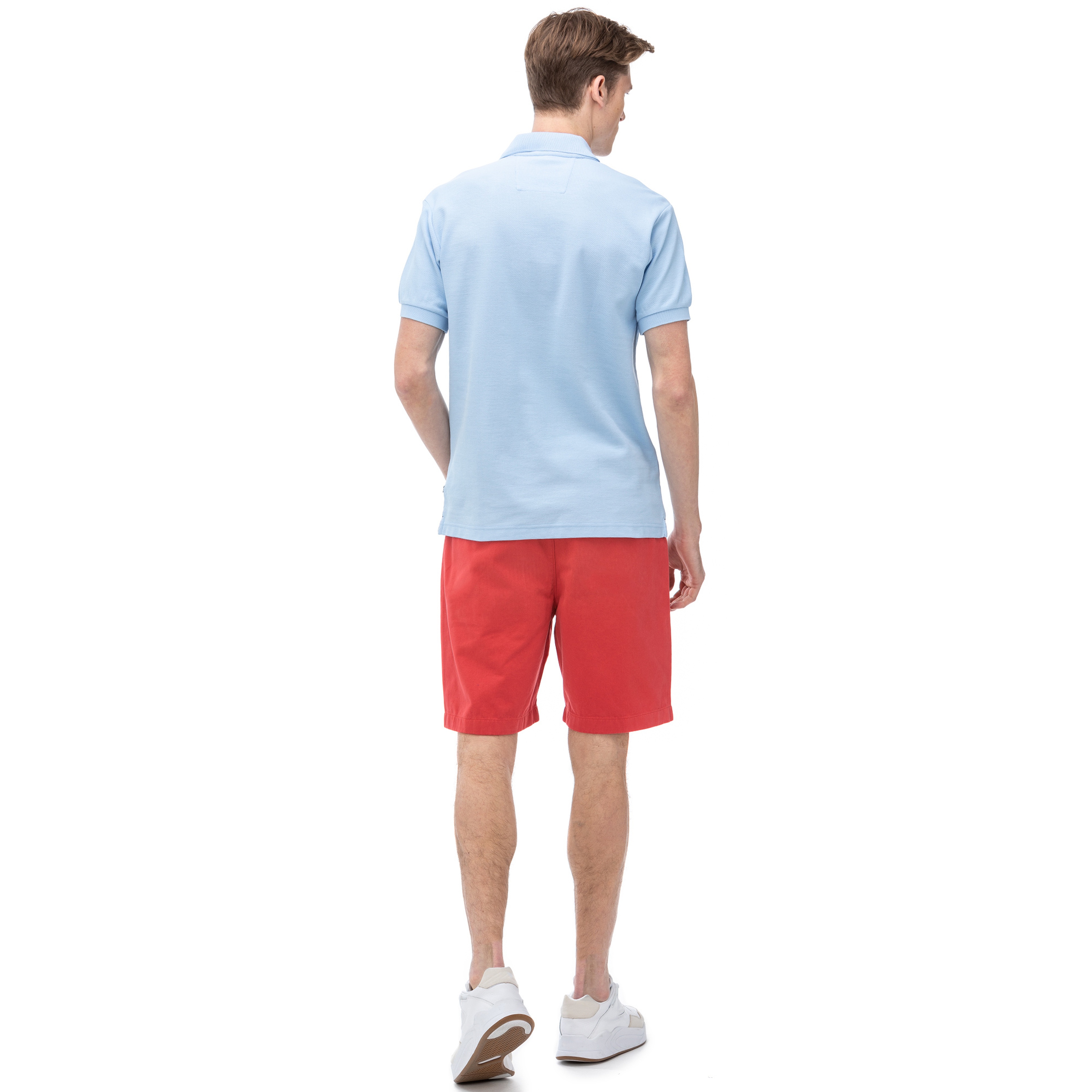 NAUTICA ERKEK KIRMIZI SLIM FIT CHINO BERMUDA ŞORT