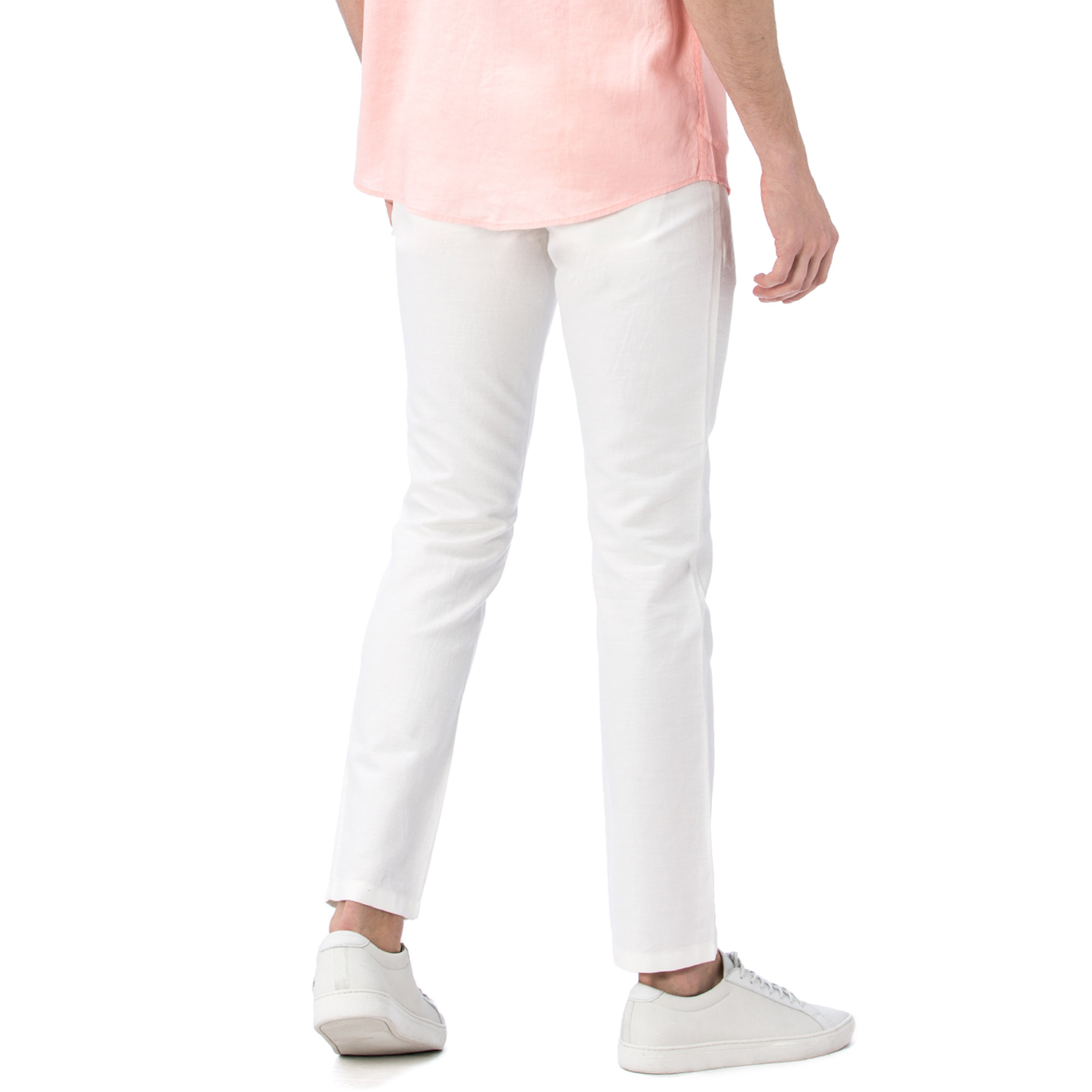 Nautica Erkek Kırık Beyaz Keten Pantolon