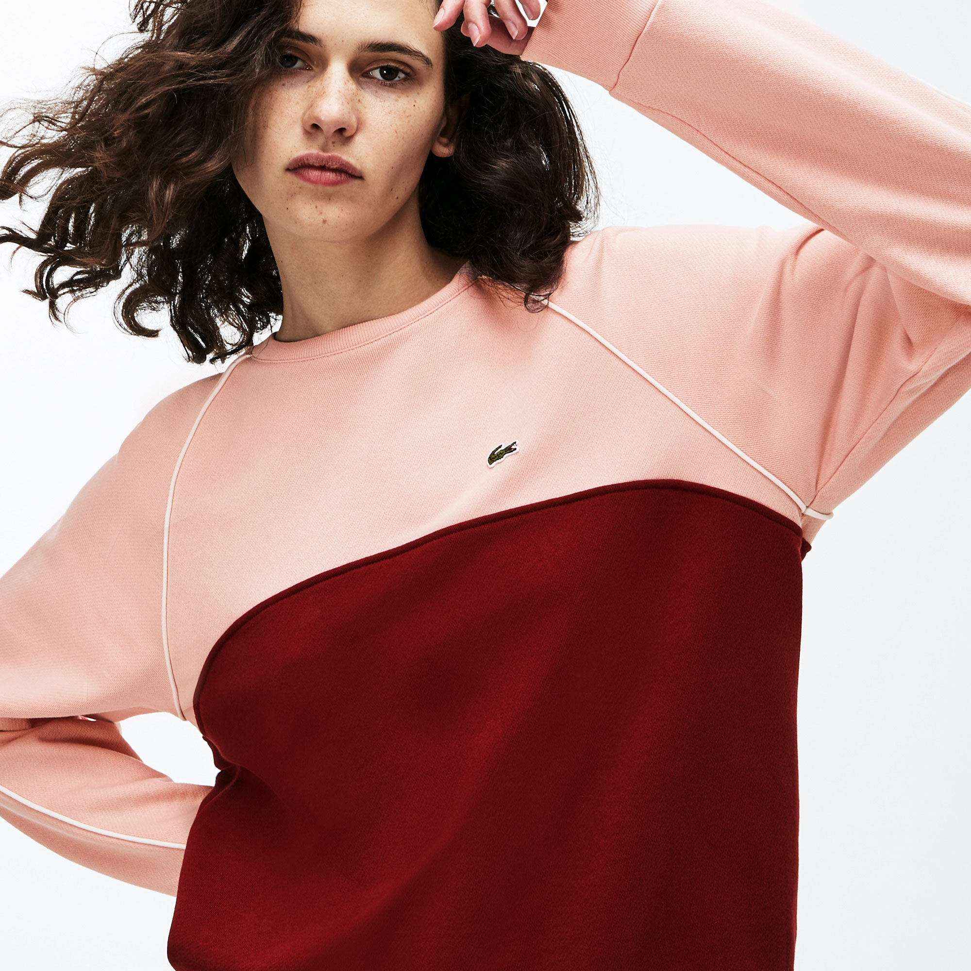 Lacoste Kadın Pembe - Bordo Sweatshirt