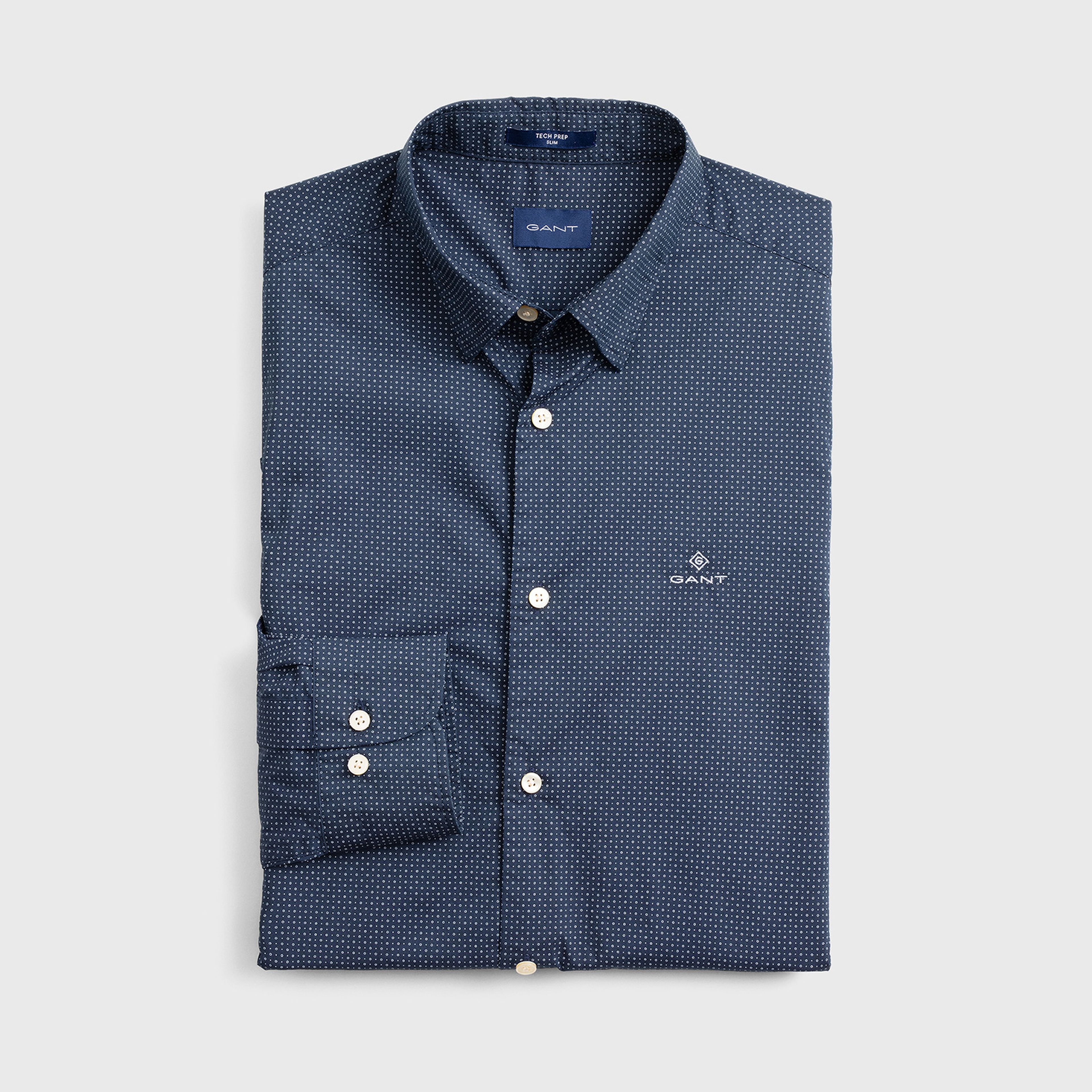 GANT Erkek Lacivert Regular Fit Gömlek