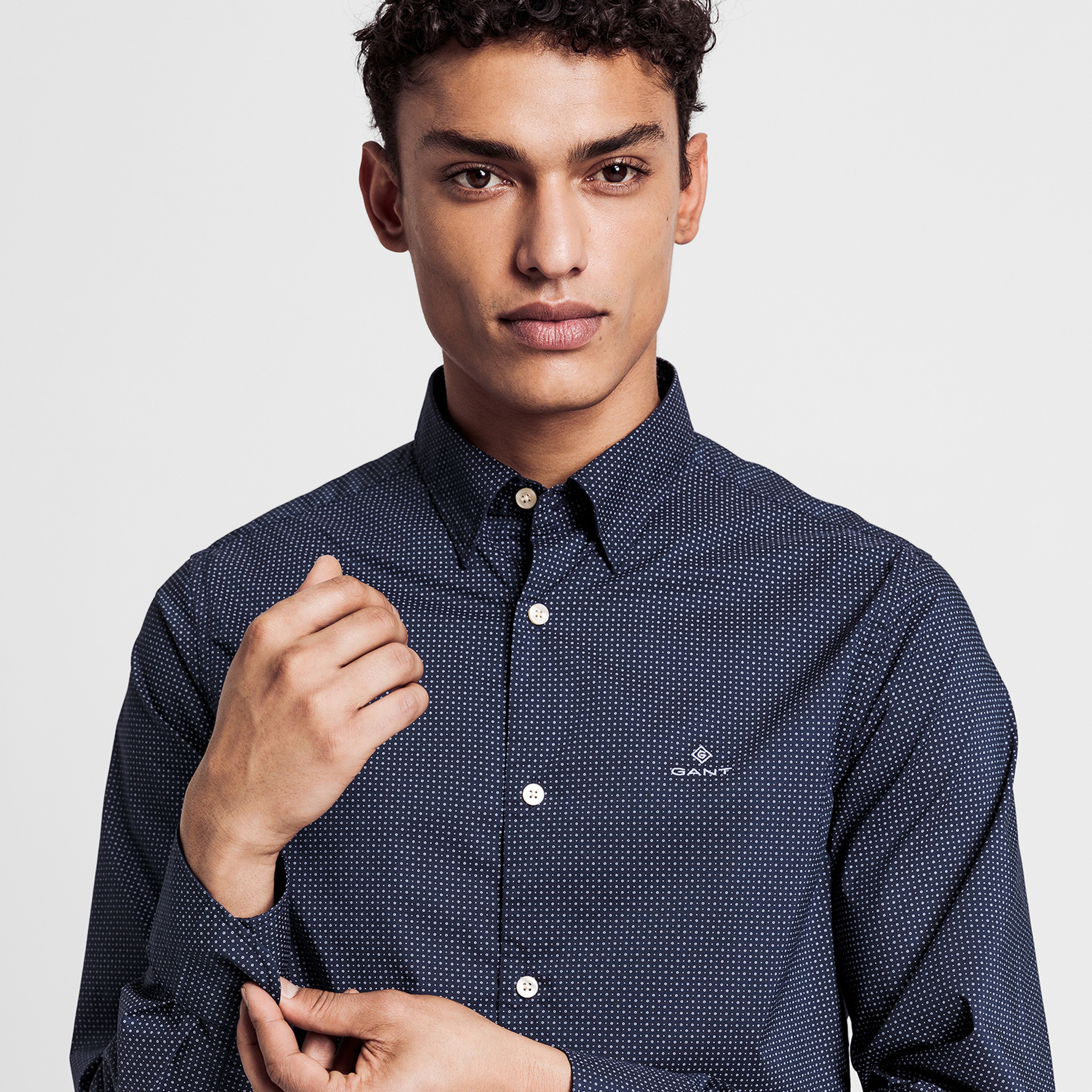 GANT Erkek Lacivert Regular Fit Gömlek