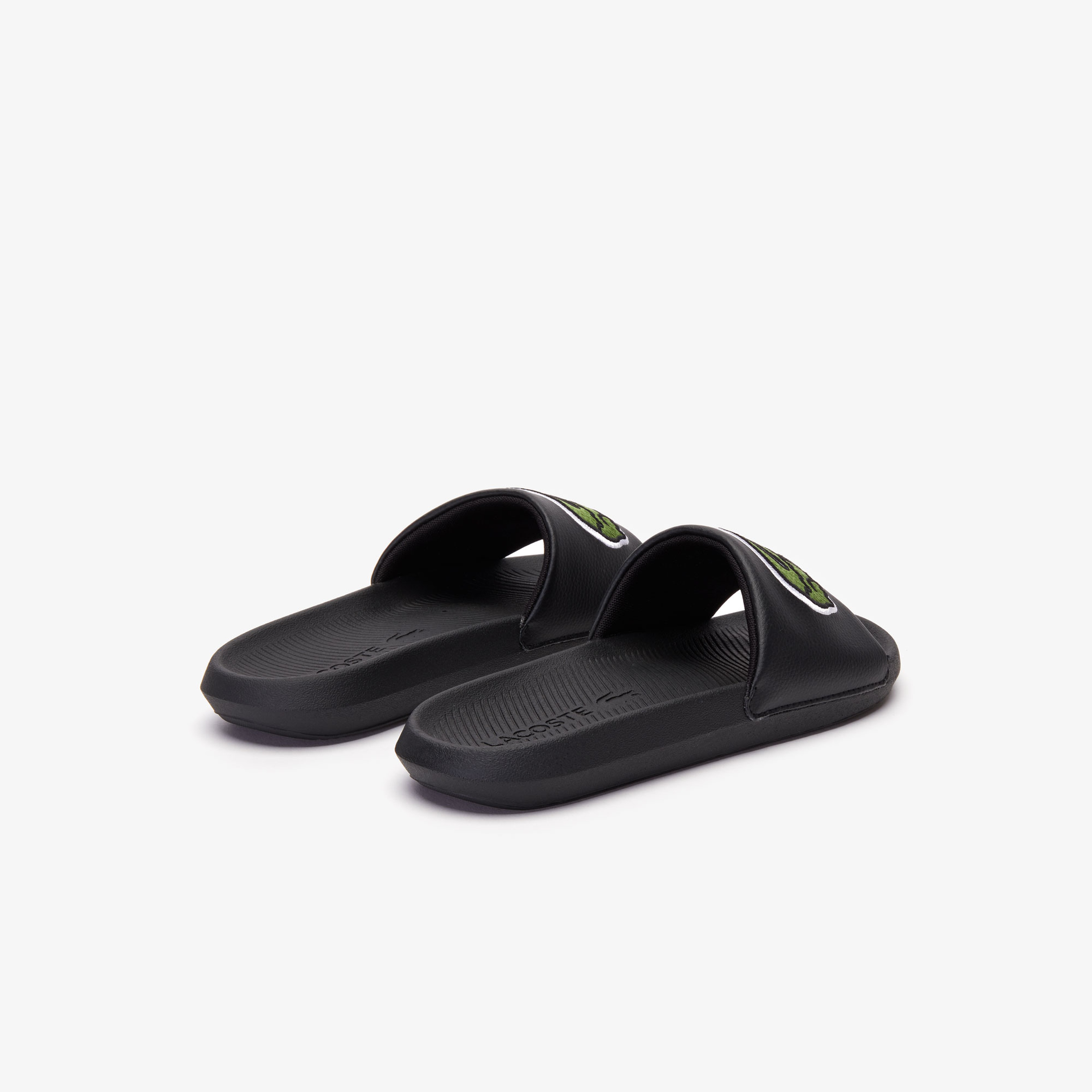 Lacoste Croco Slide Erkek Siyah - Yeşil Terlik