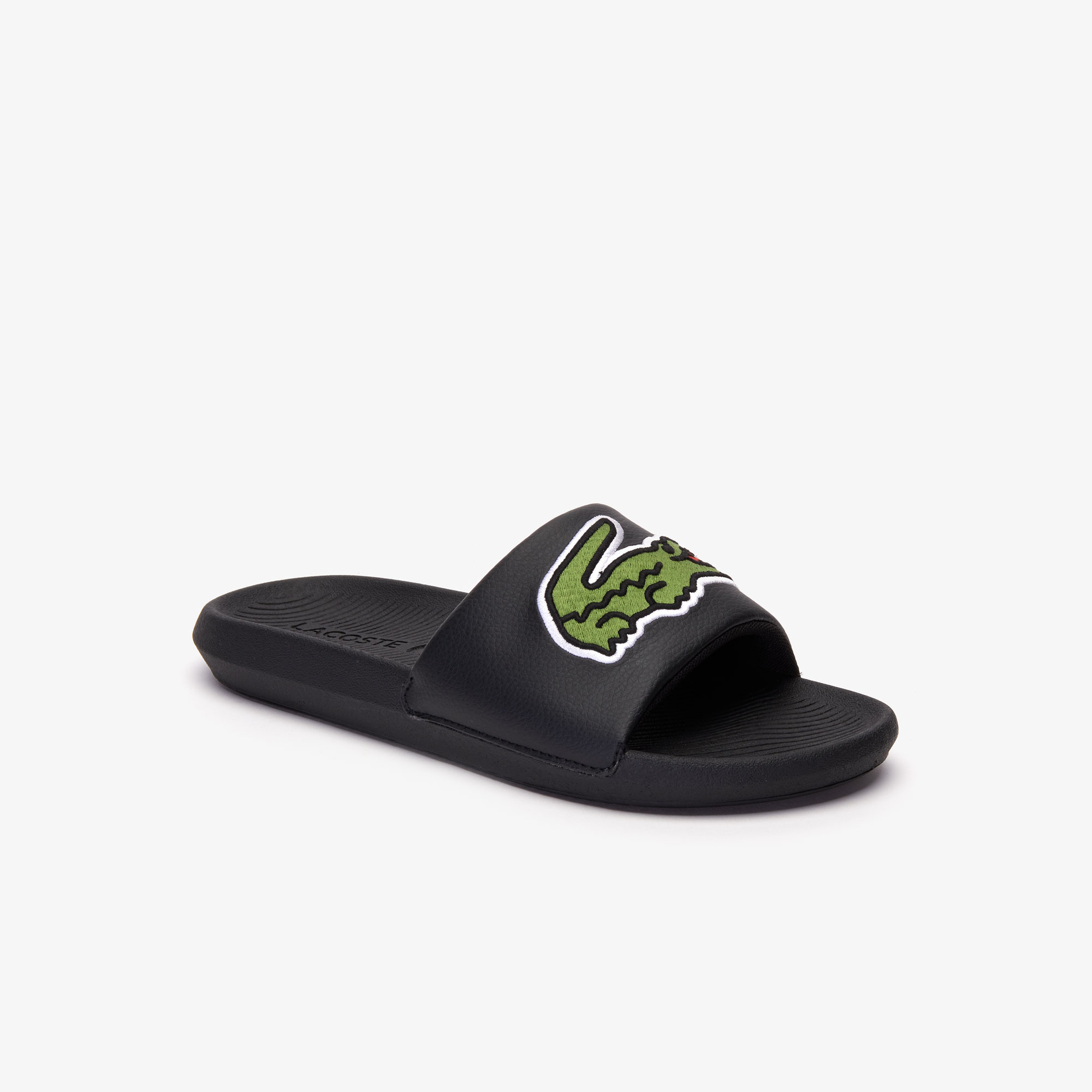 Lacoste Croco Slide Erkek Siyah - Yeşil Terlik