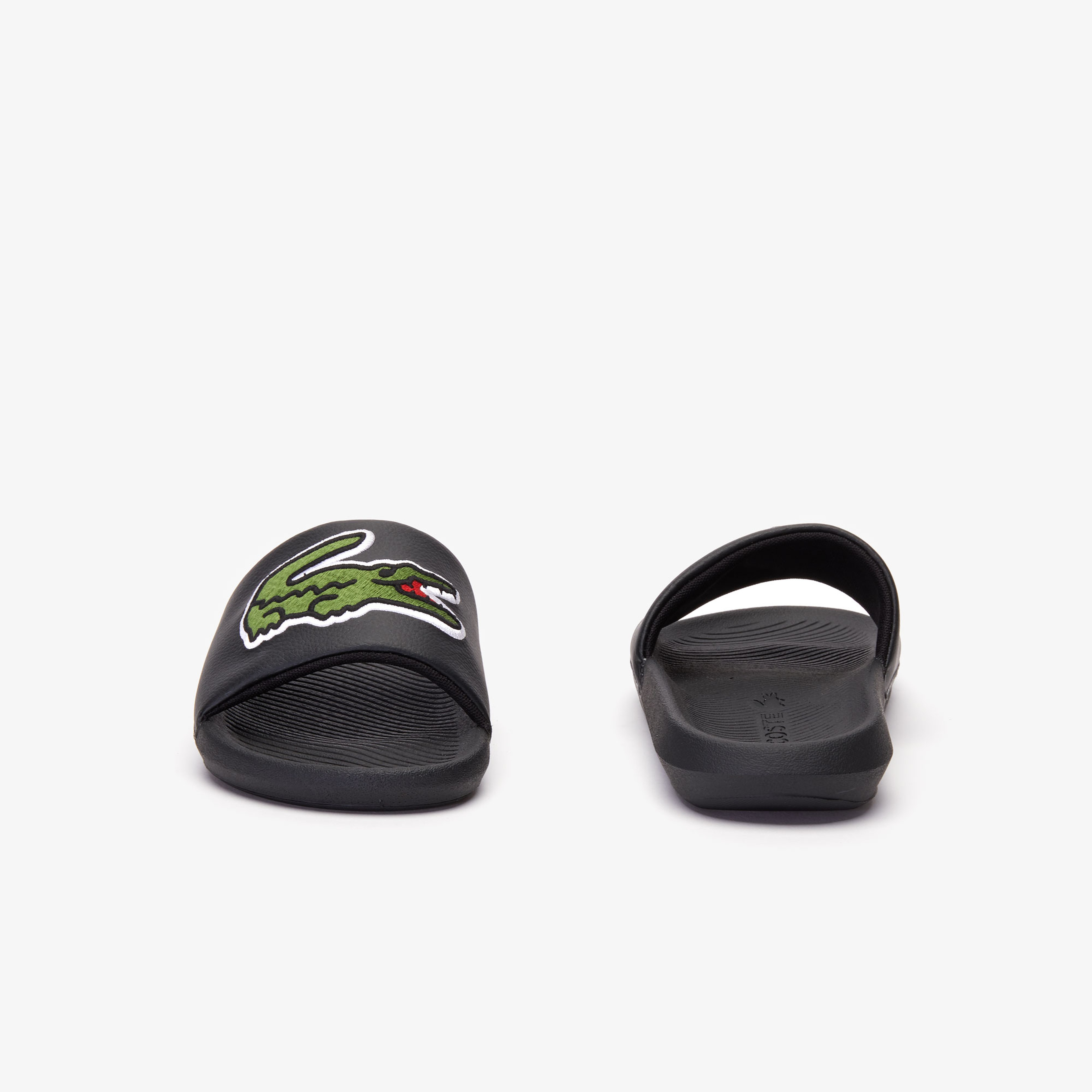 Lacoste Croco Slide Erkek Siyah - Yeşil Terlik