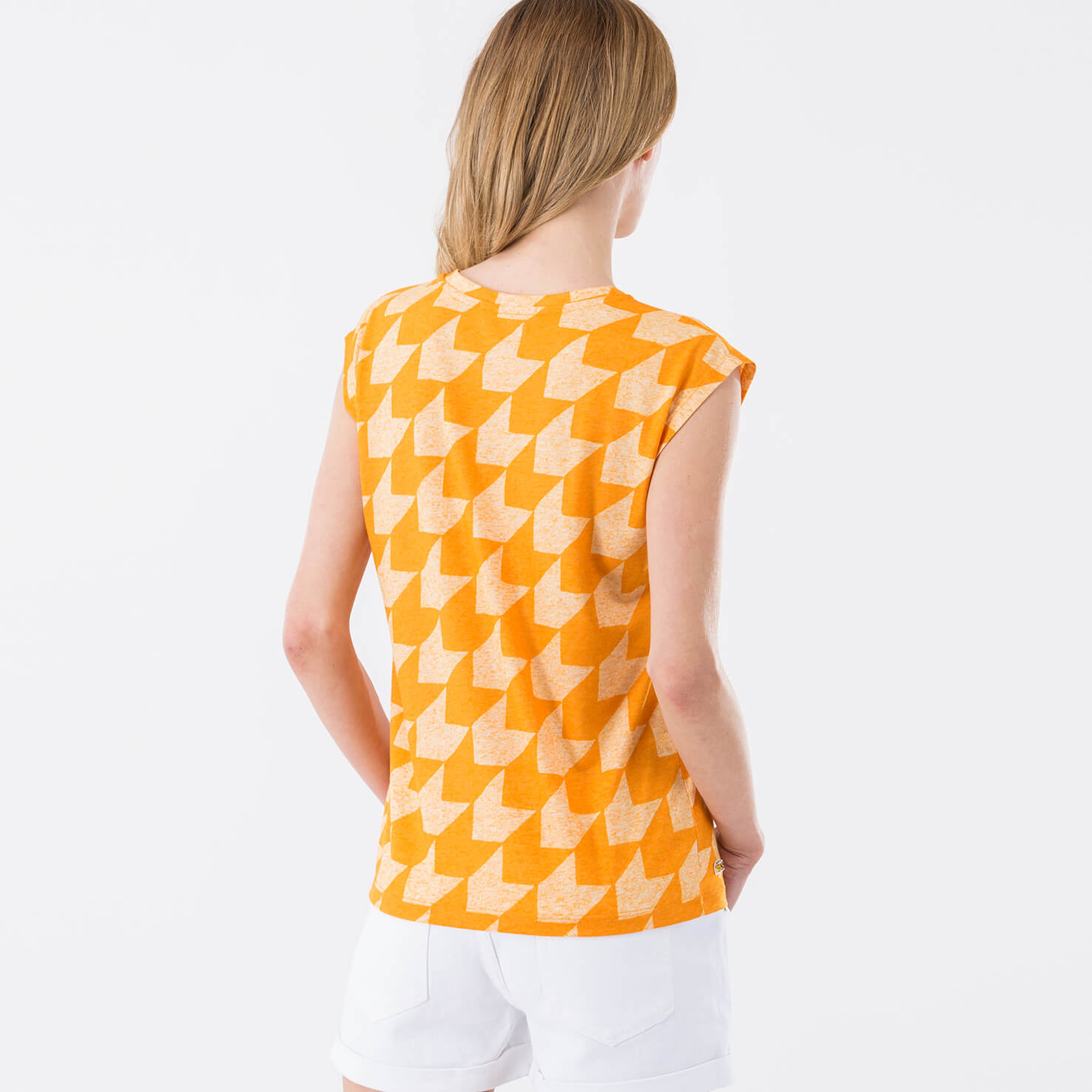 Lacoste Kısa Kollu Sarı Kadın Tshirt