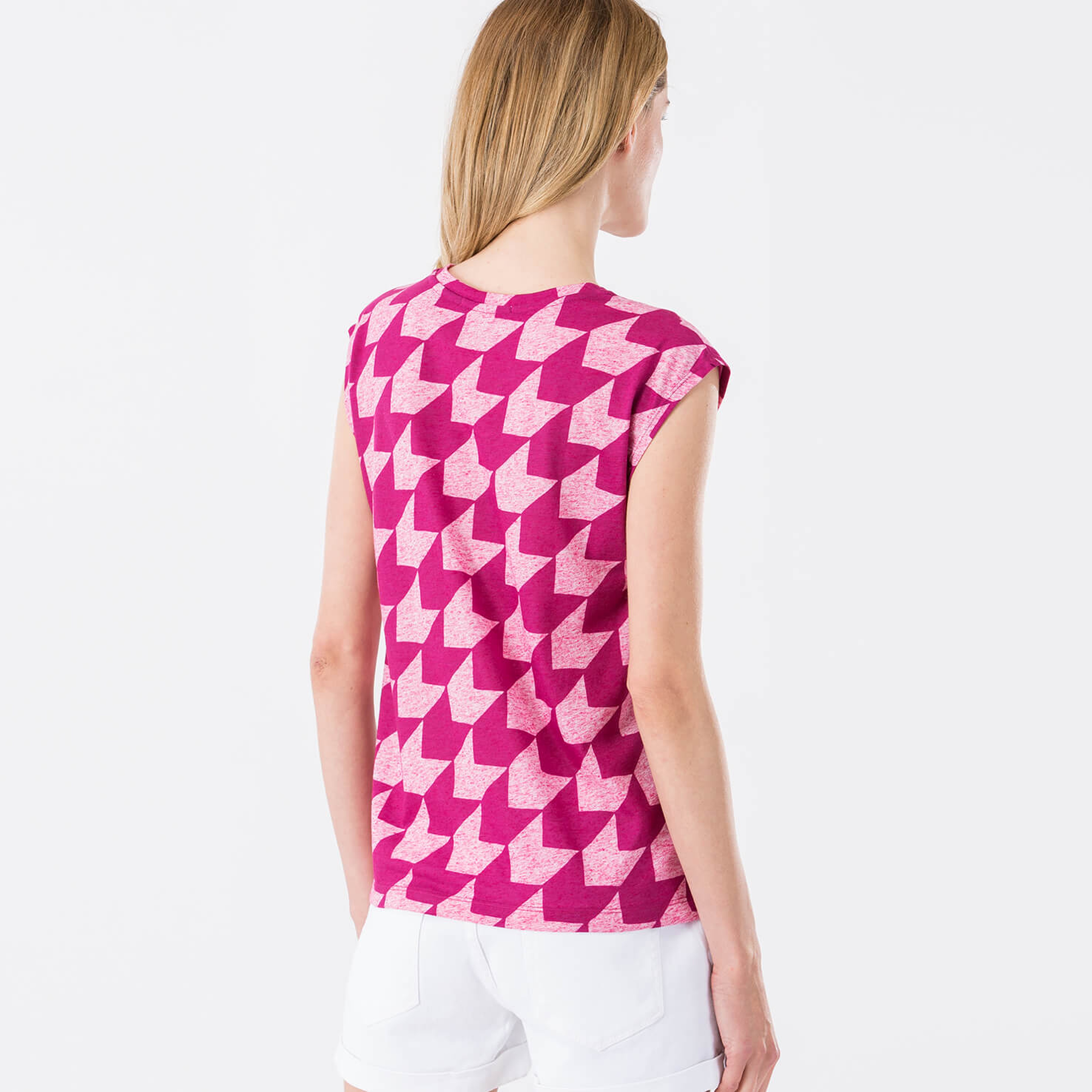 Lacoste Baskılı Kadın Pembe T-Shirt