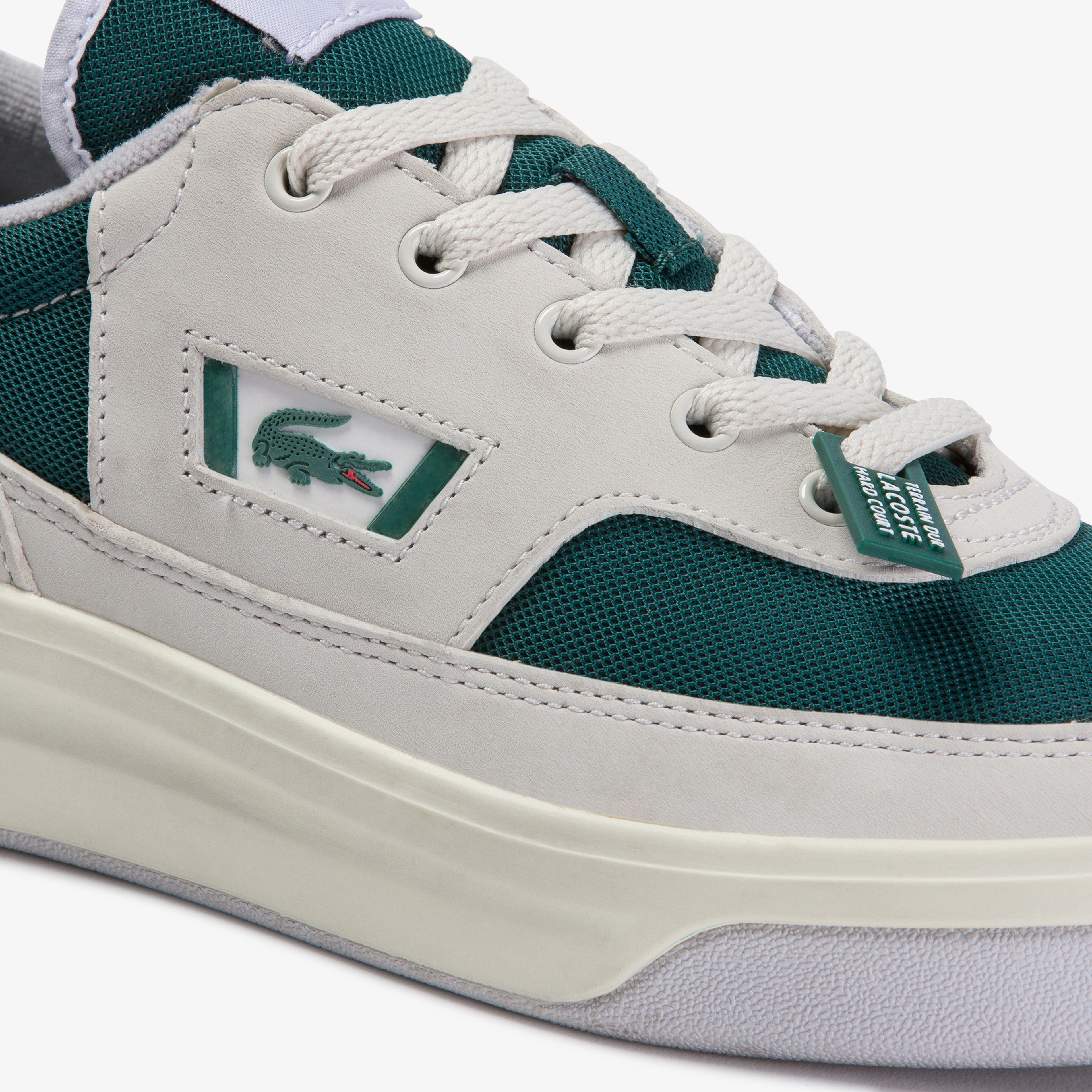 Lacoste G80 OG 120 1 SMA Erkek Beyaz - Koyu Yeşil Spor Ayakkabı