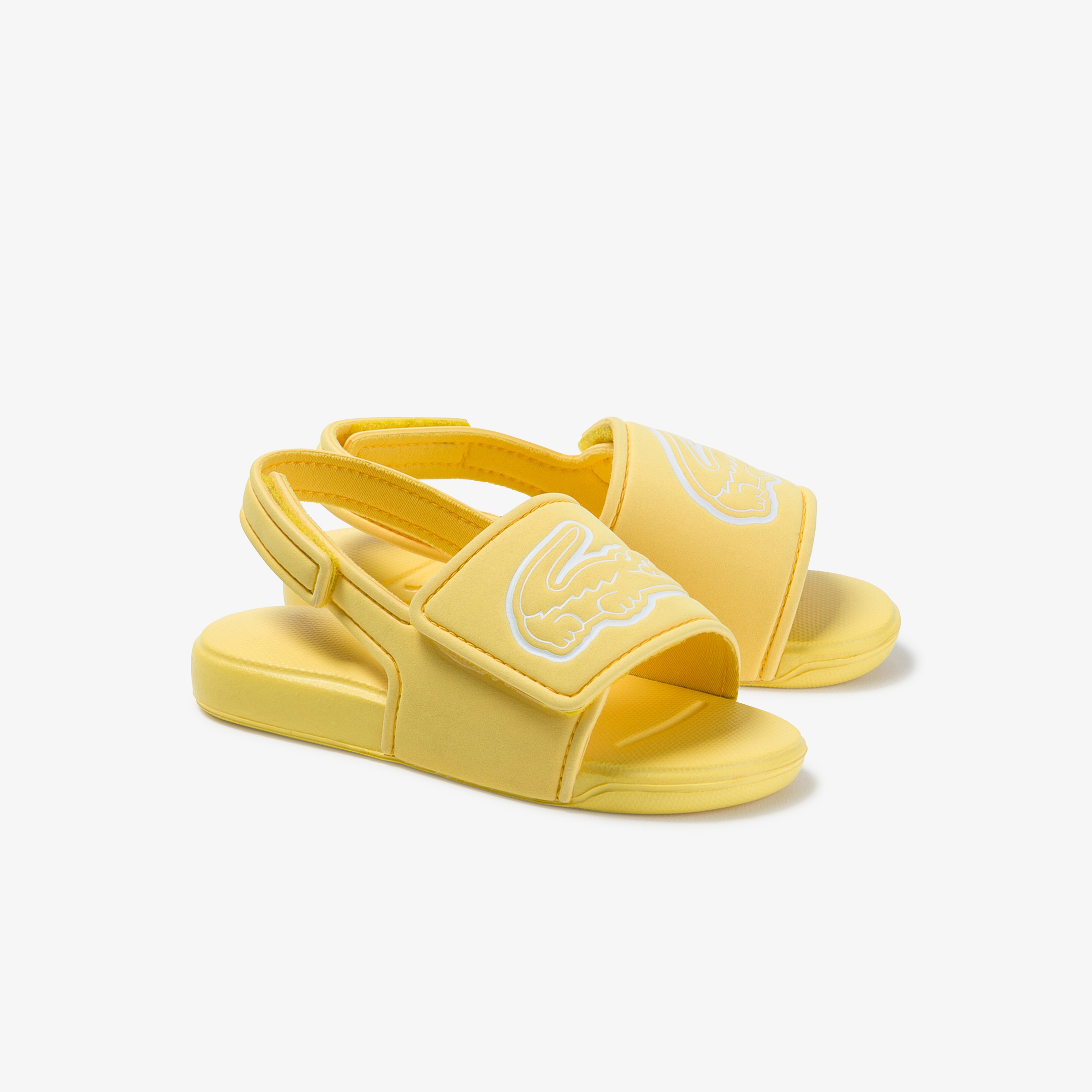 Lacoste L.30 Strap 1201 Cui Çocuk Sarı - Beyaz Sandalet