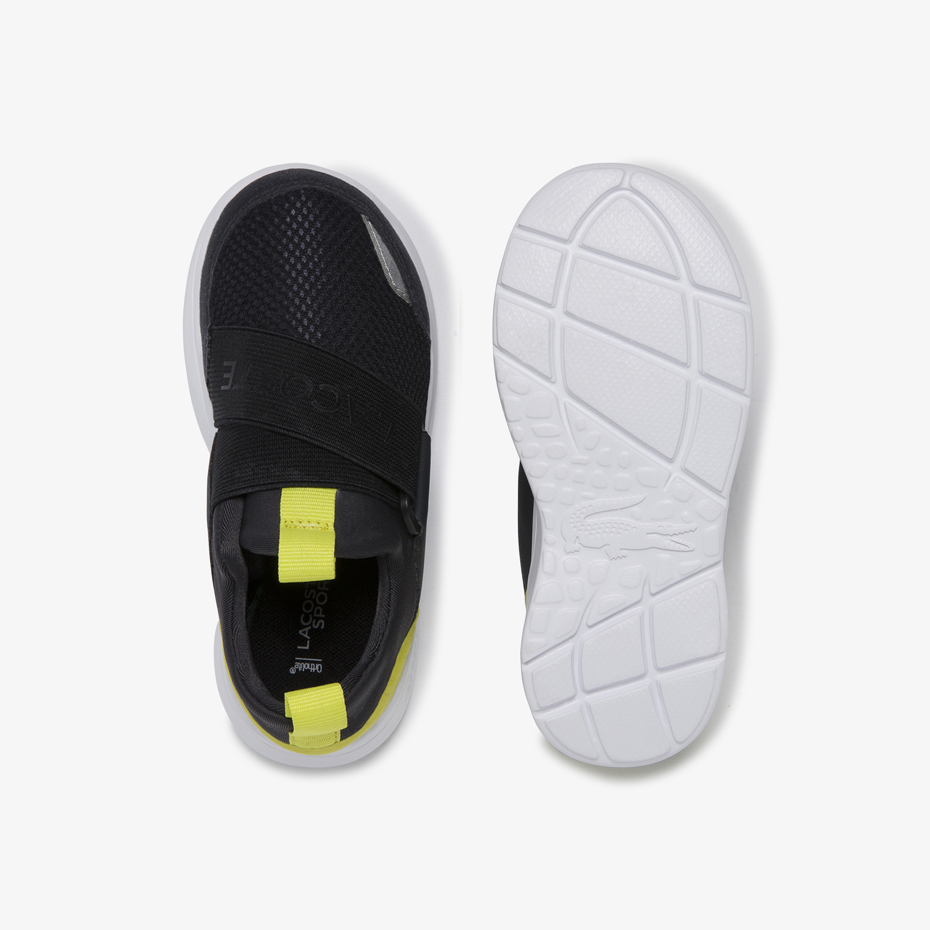 Lacoste Lt Dash Slip 120 1 Sui Çocuk Koyu Gri - Sarı Sneaker