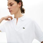 Kadın Relaxed Fit Beyaz Polo