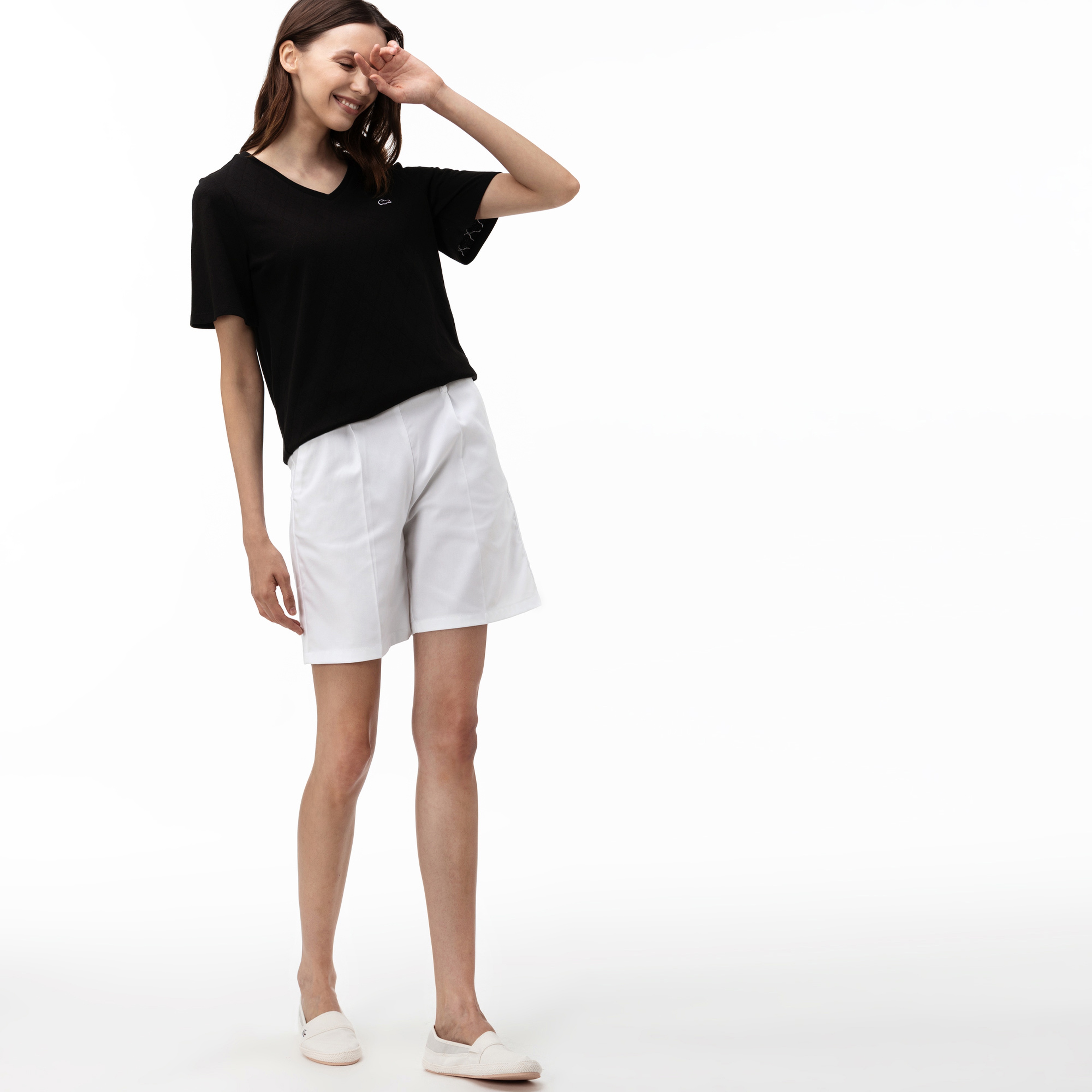Lacoste Kadın Beyaz Şort