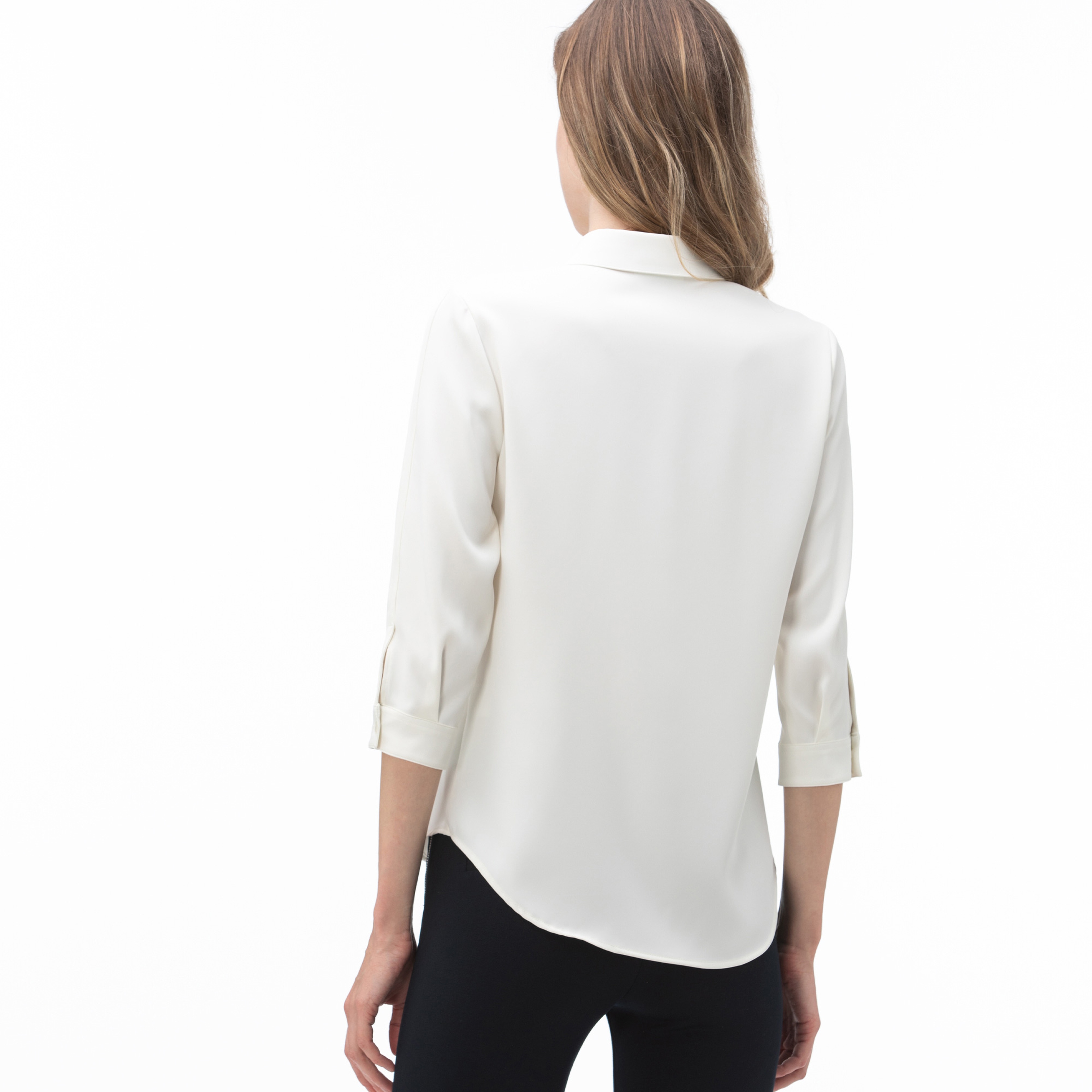 Lacoste Kadın Beyaz Gömlek