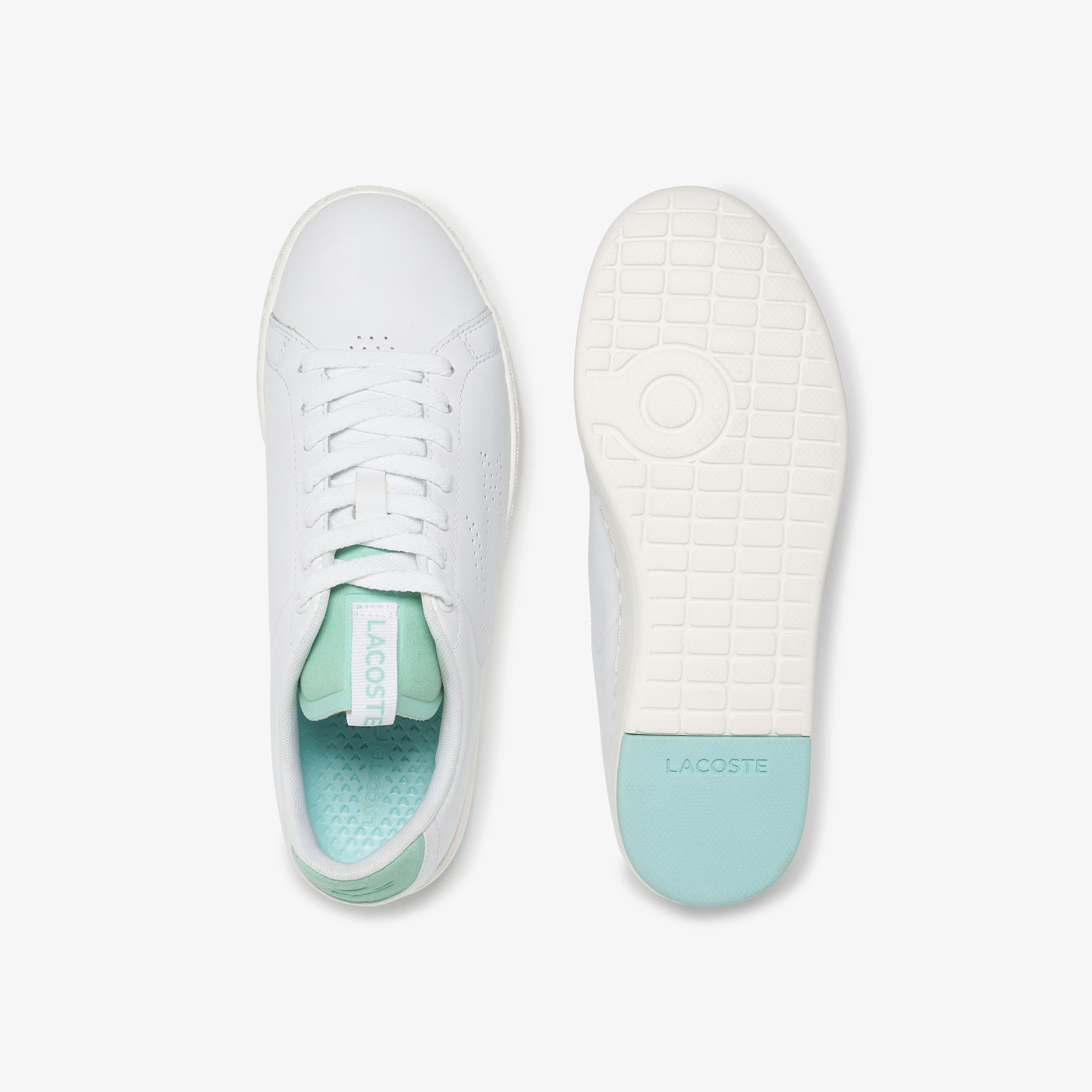 Lacoste Carnaby Evo Kadın Beyaz - Açık Yeşil Spor Ayakkabı