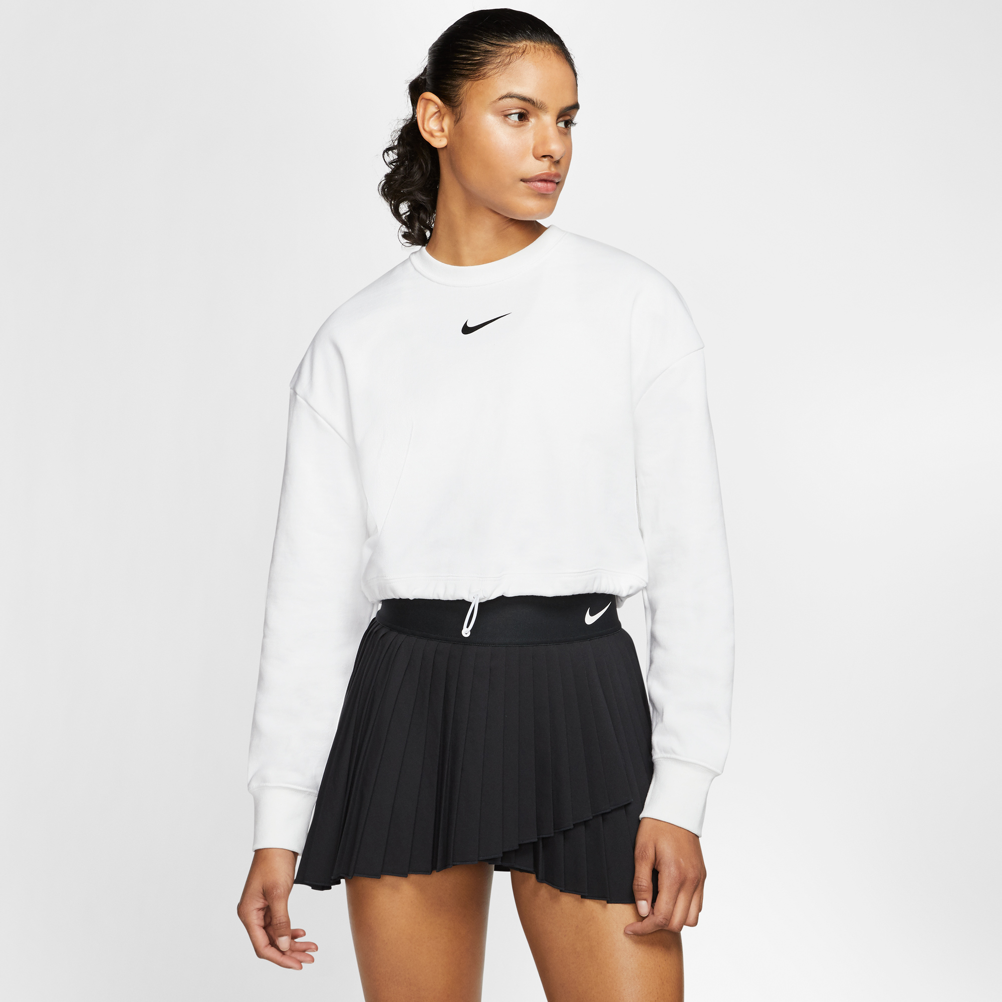 Nike Sportswear Swoosh Crew Kadın Beyaz Sweatshirt